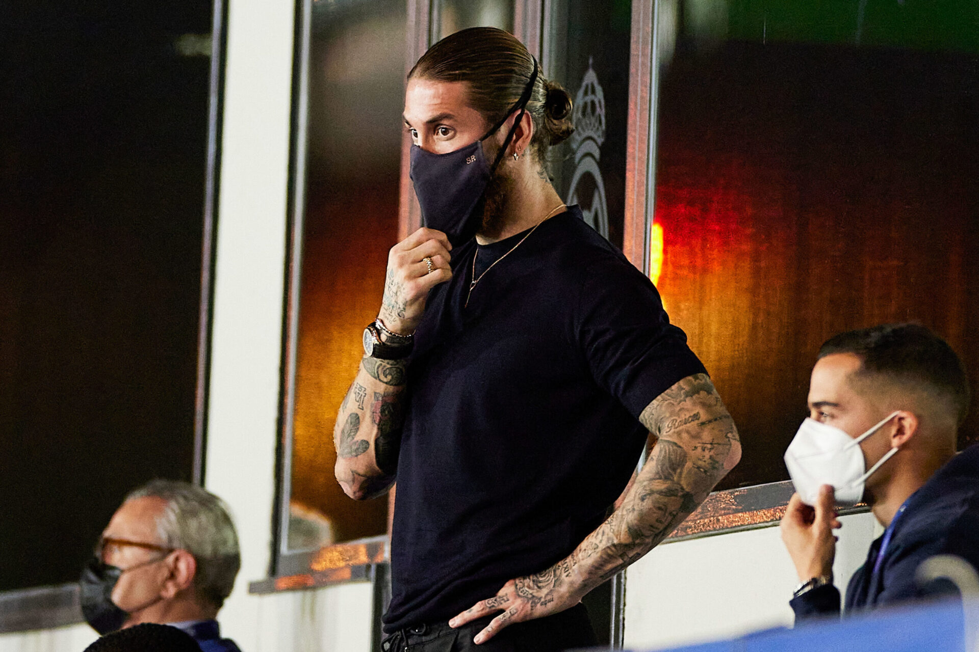 Bless&eacute; au mollet, Sergio Ramos devrait bient&ocirc;t reprendre les entra&icirc;nements collectifs (Iconsport)