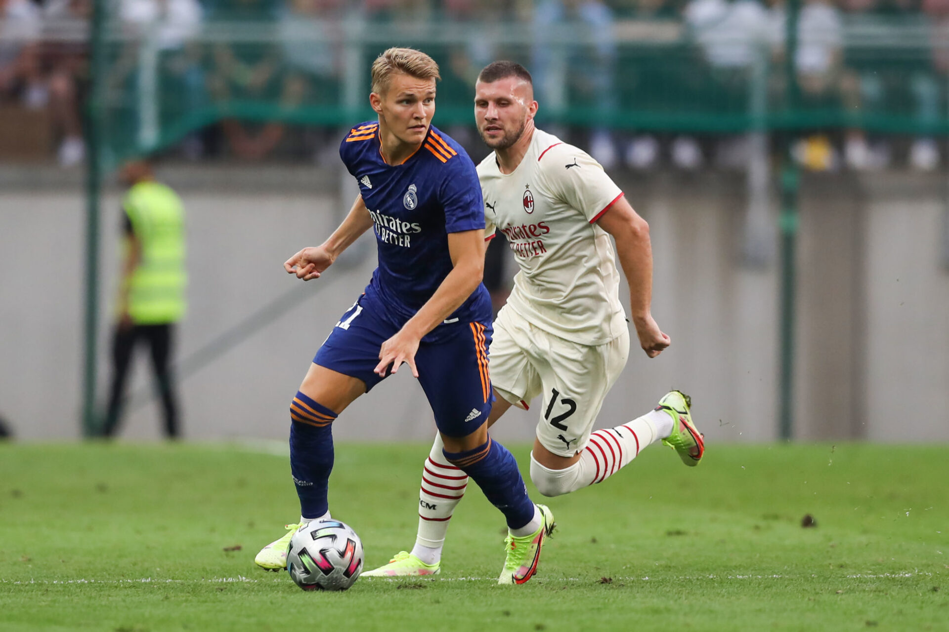 Martin Odegaard pourrait &ecirc;tre la cl&eacute; de l'hypoth&eacute;tique transfert de Kylian Mbapp&eacute; au Real cet &eacute;t&eacute;. Icon Sport