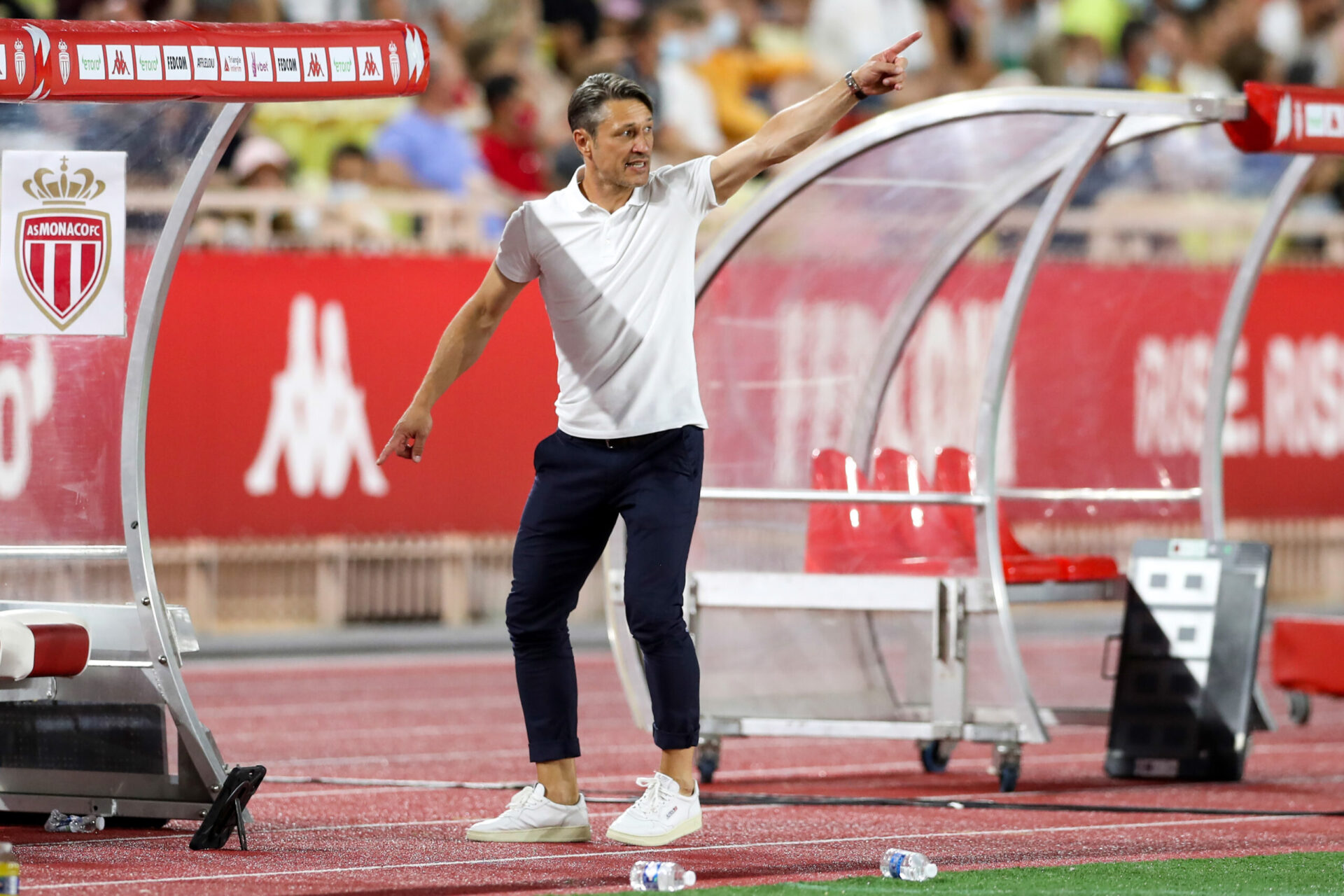 Niko Kovac sur le banc de l'AS Monaco (iconsport)