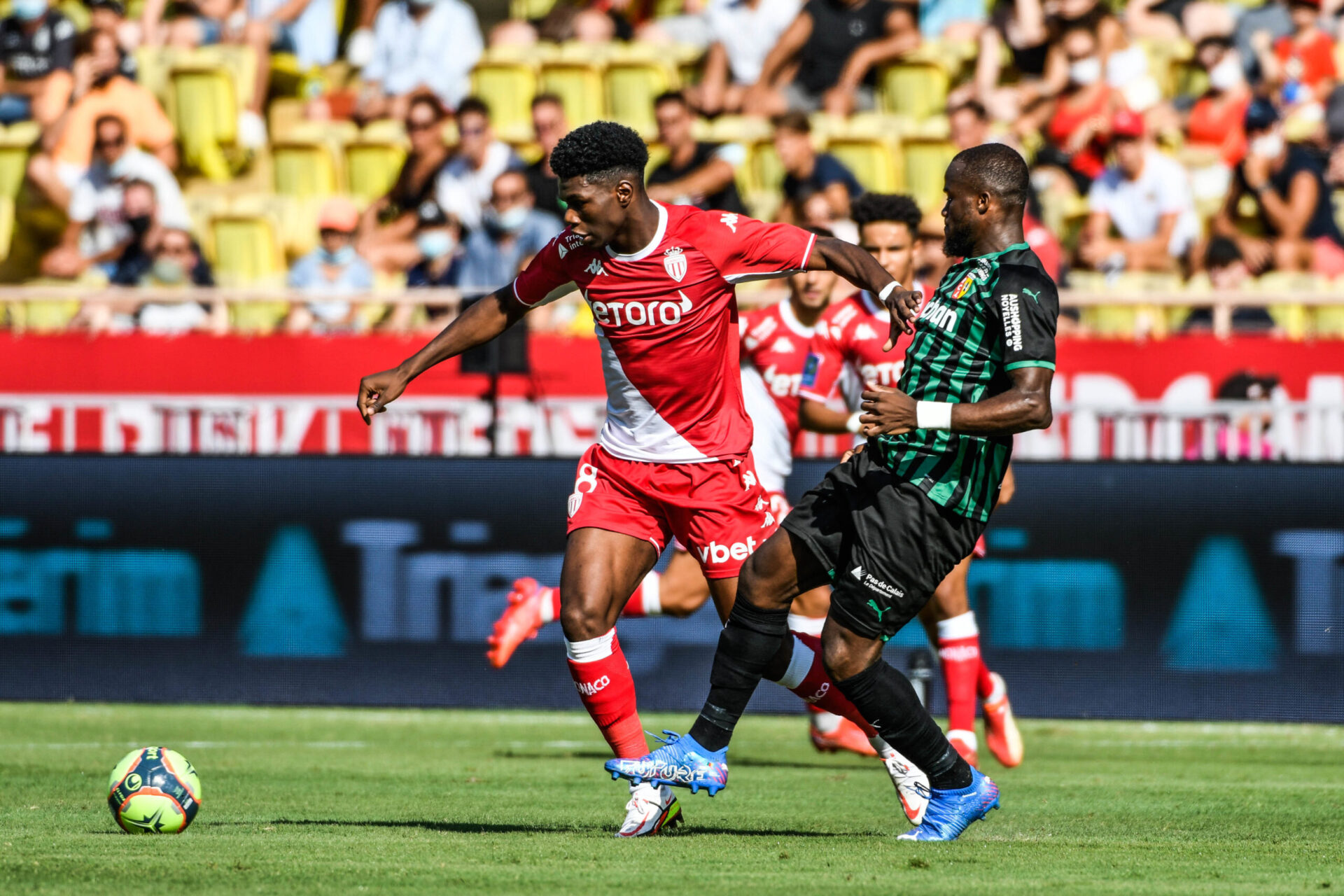 Aur&eacute;lien Tchouam&eacute;ni et l'AS Monaco, toujours en grande difficult&eacute; cette saison en Ligue 1. Icon Sport