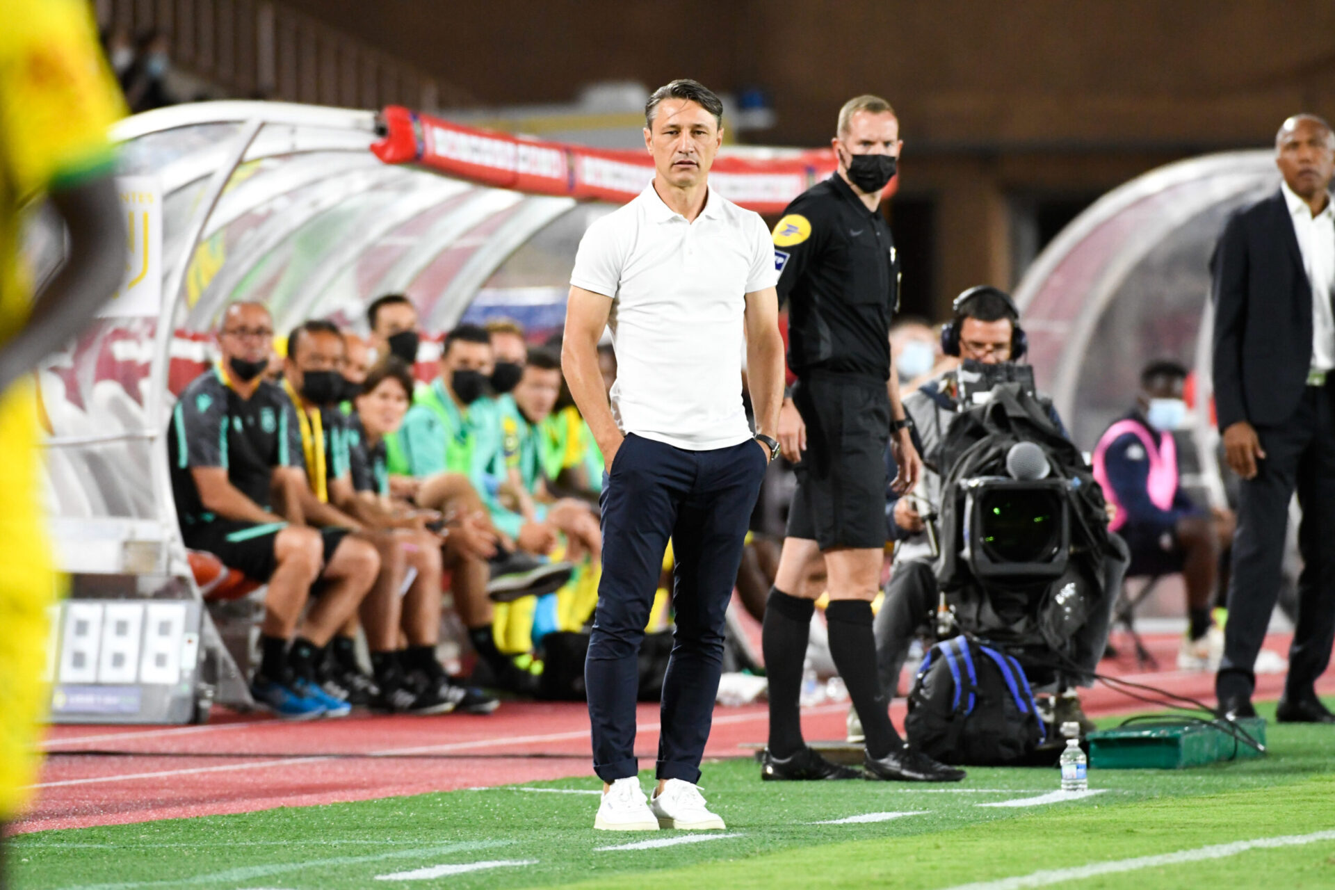 Niko Kovac sur le banc de l'AS Monaco (iconsport)