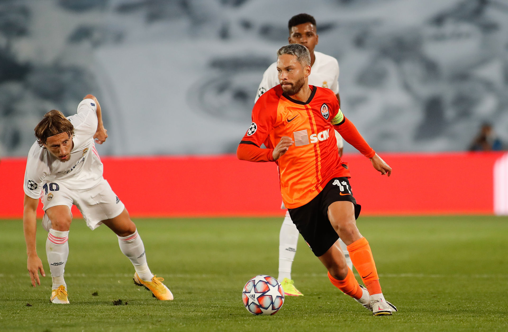 Le Shakhtar de Marlos avait battu deux fois le Real Madrid de Luka Modric en Ligue des champions la saison derni&egrave;re. Icon Sport
