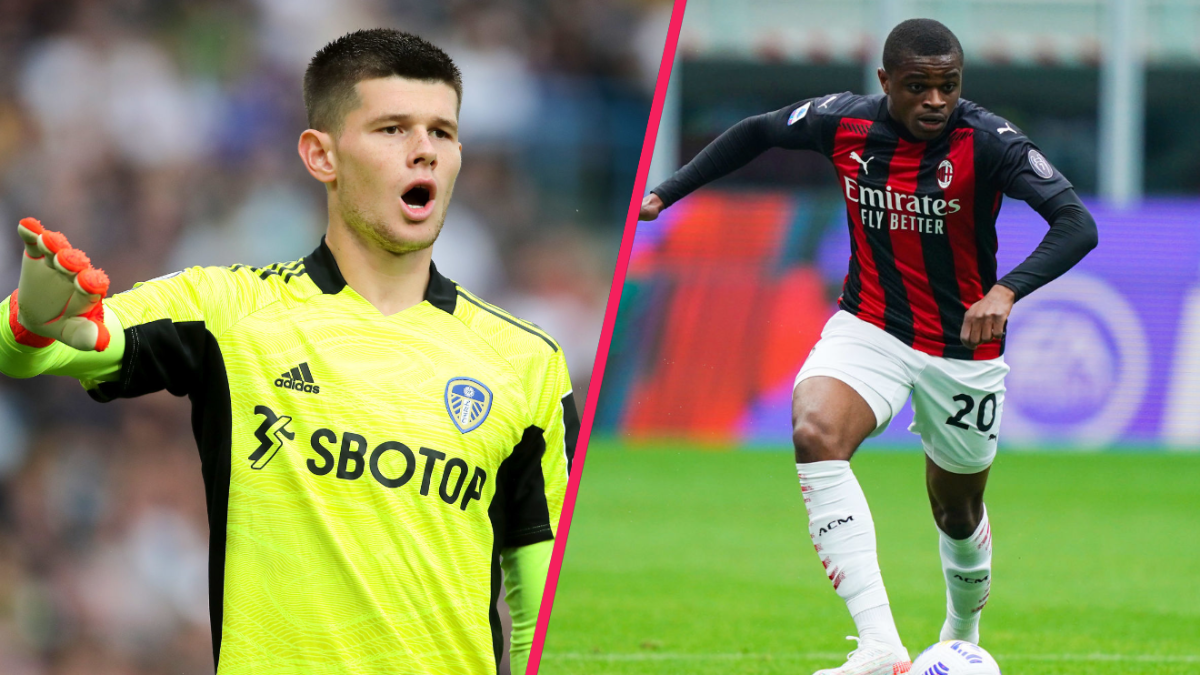 Illan Meslier (Leeds) et Pierre Kalulu (AC Milan) évoluent déjà dans des grands championnats. @iconsport Illan Meslier (Leeds) et Pierre Kalulu (AC Milan) évoluent déjà dans des grands championnats. @iconsport