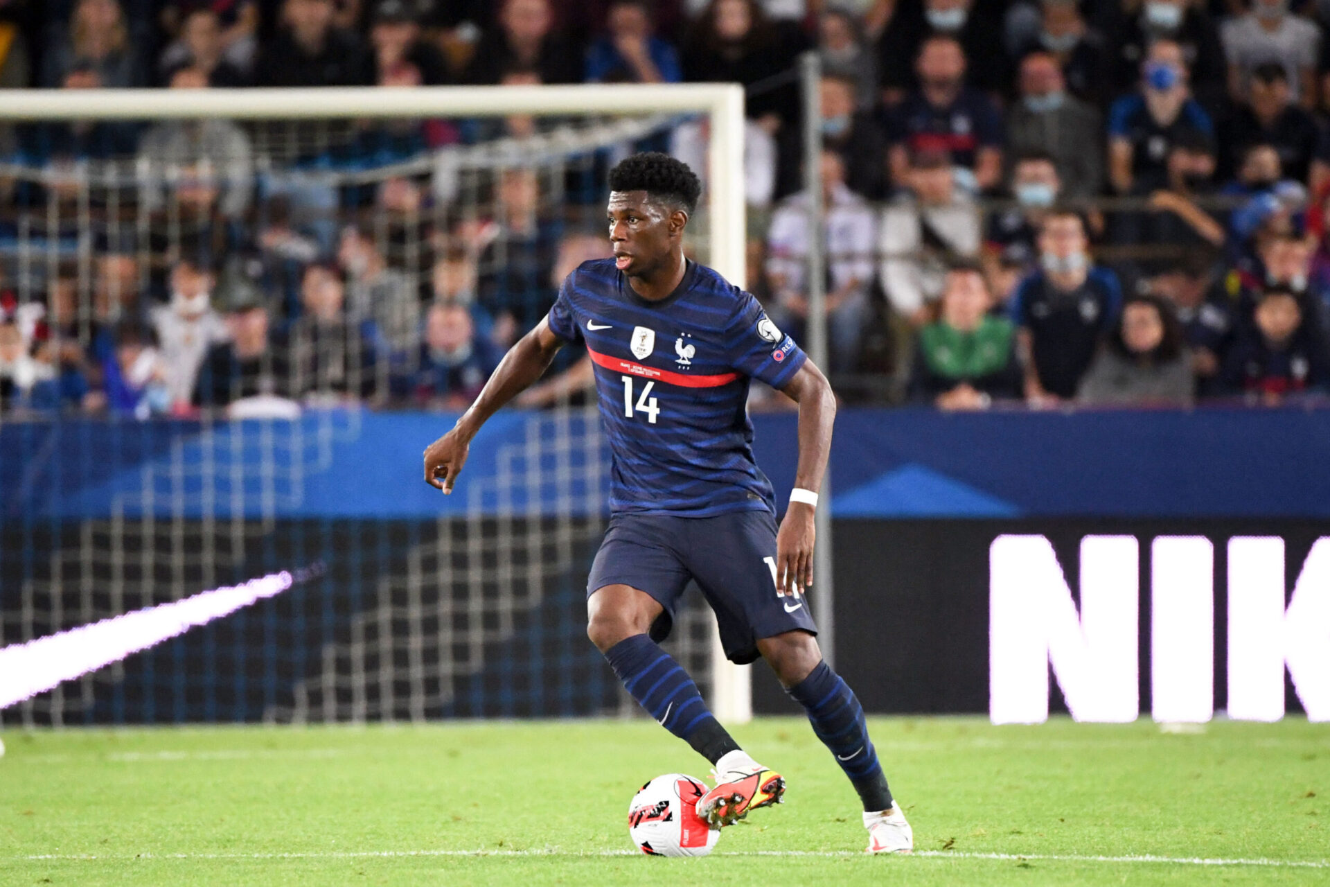 Aurélien Tchouaméni participant aux qualifications de la coupe du monde 2022 (Icon Sport)