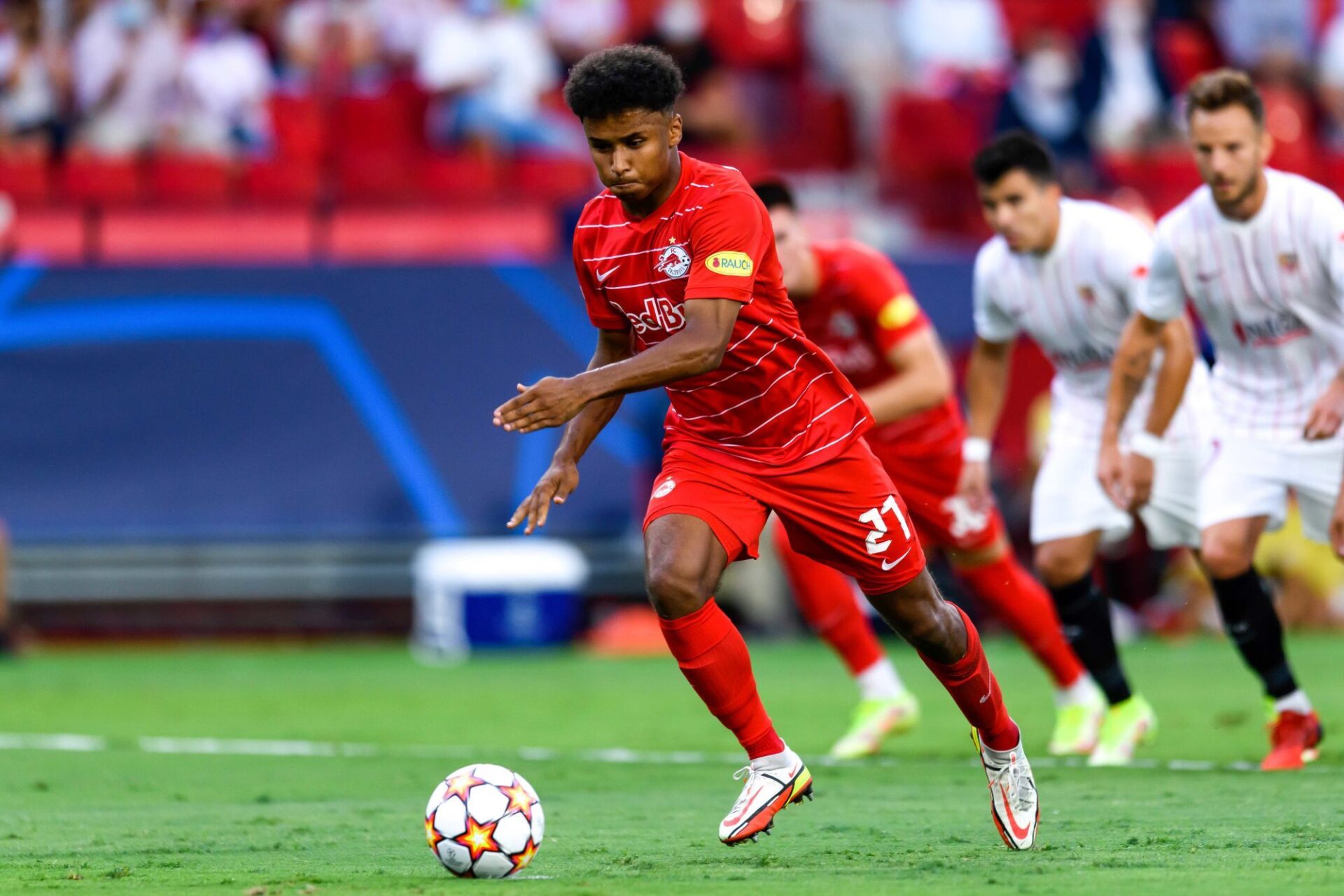 Le RB Salzbourg du prodige Karim Adeyemi est redoutable à domicile en Ligue des champions. Icon Sport
