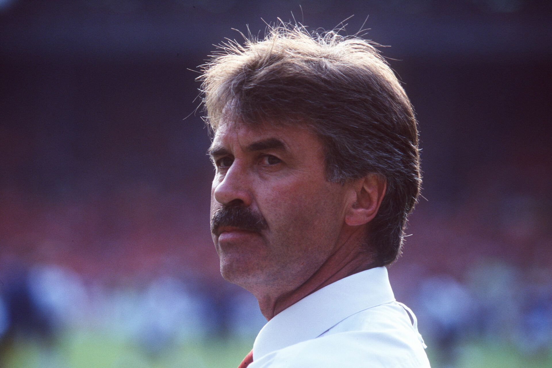 Guus Hiddink à l'Euro 1996 avec les Pays-Bas. Les Oranje se feront éliminer en quart par la France aux tirs au but. Icon Sport
