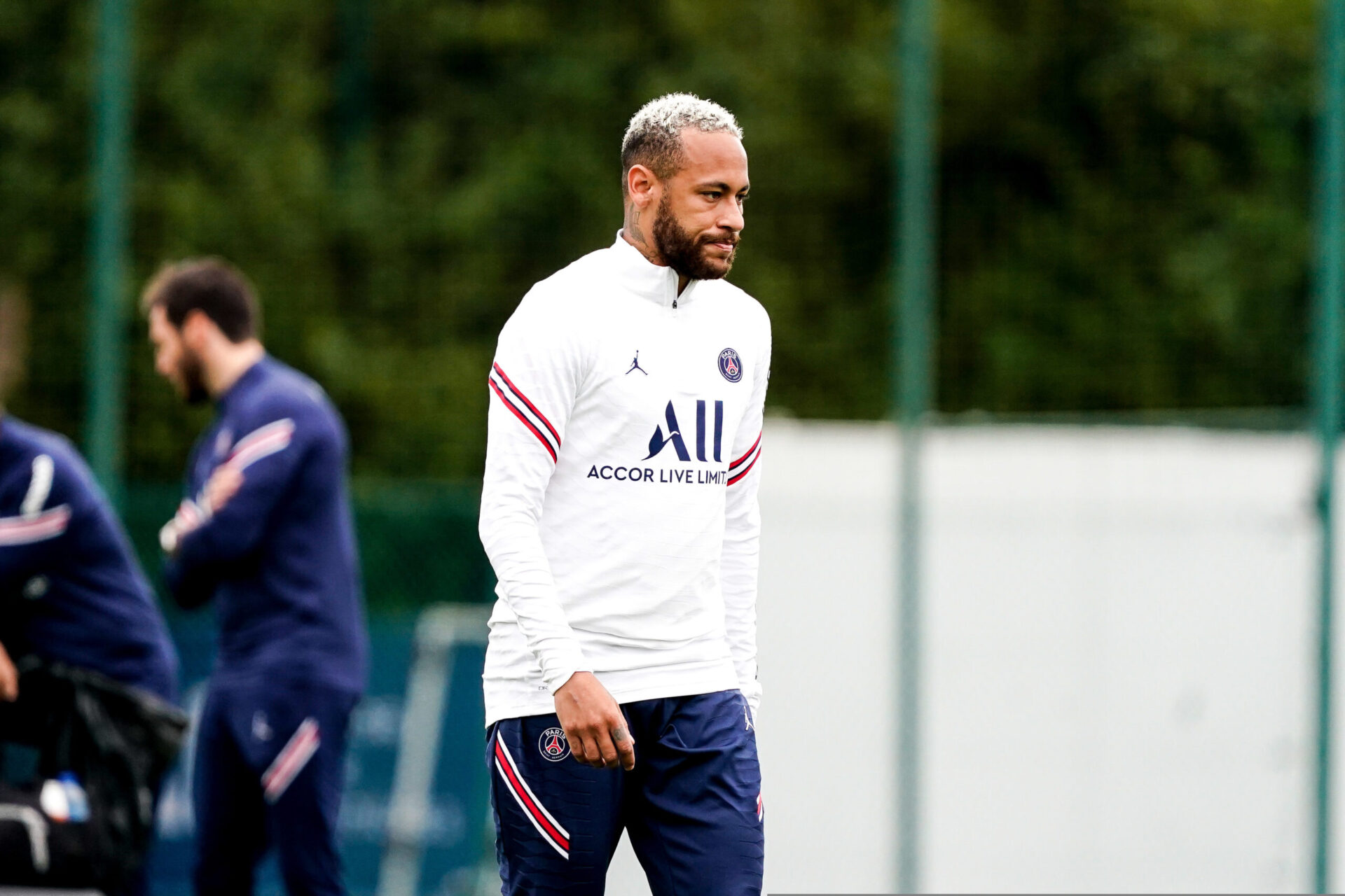 Neymar &agrave; l'entra&icirc;nement avec le Paris Saint-Germain (IconSport)