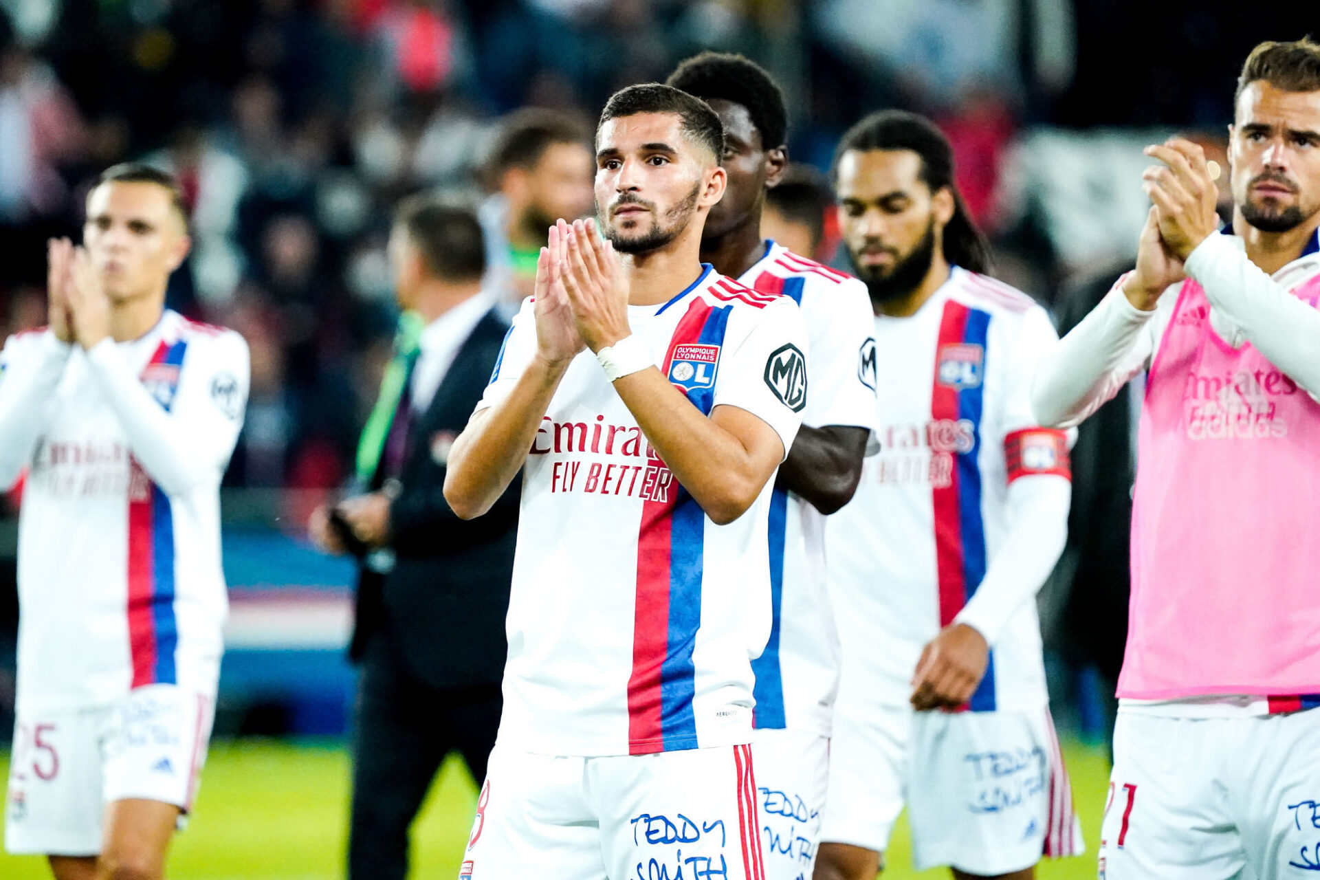 Pas de blagues pour Houssem Aouar et les Lyonnais contre Troyes. Icon Sport