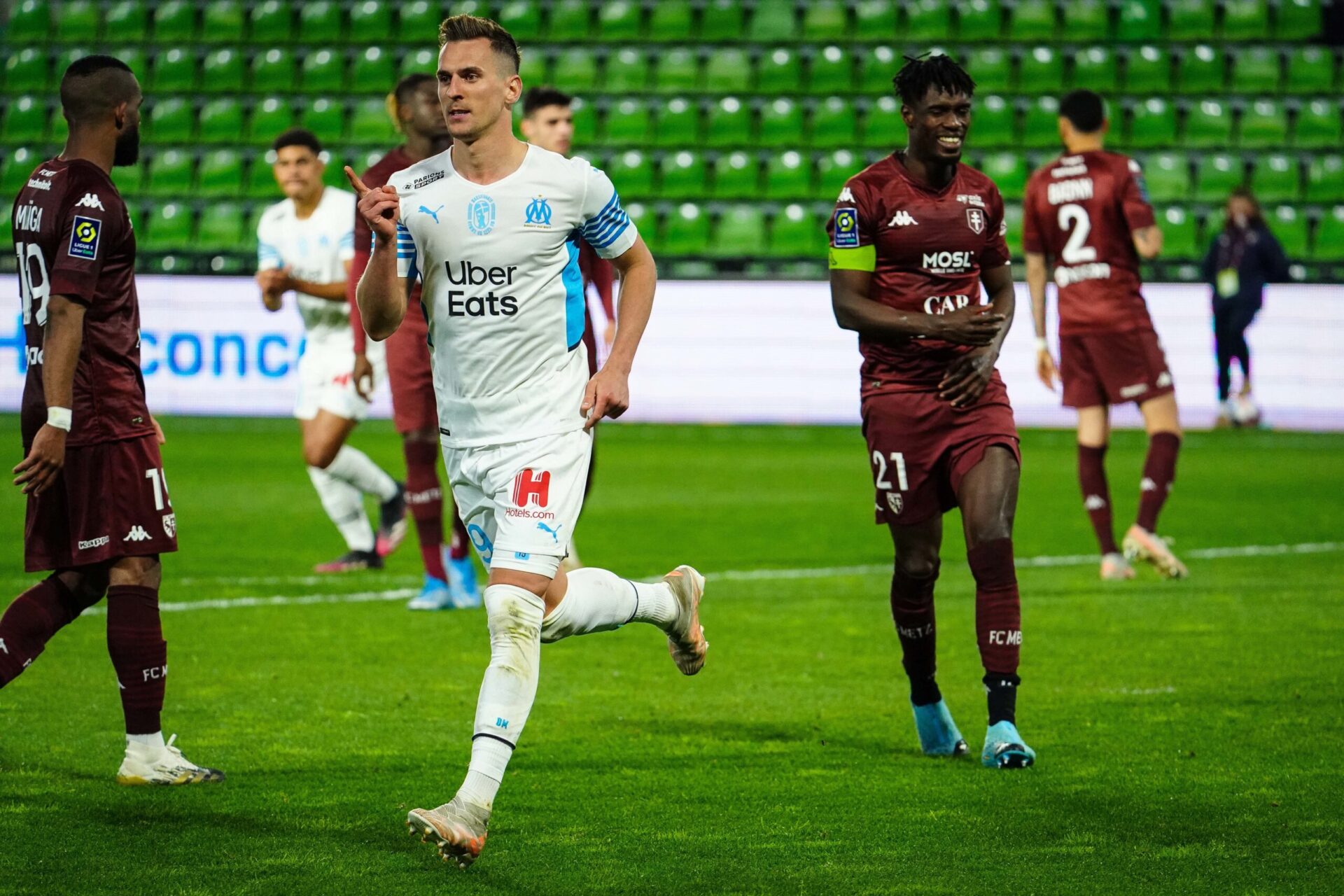 Milik n'a plus joué depuis le 23 mai dernier et le déplacement de l'OM à Metz (1-1) (iconsport)