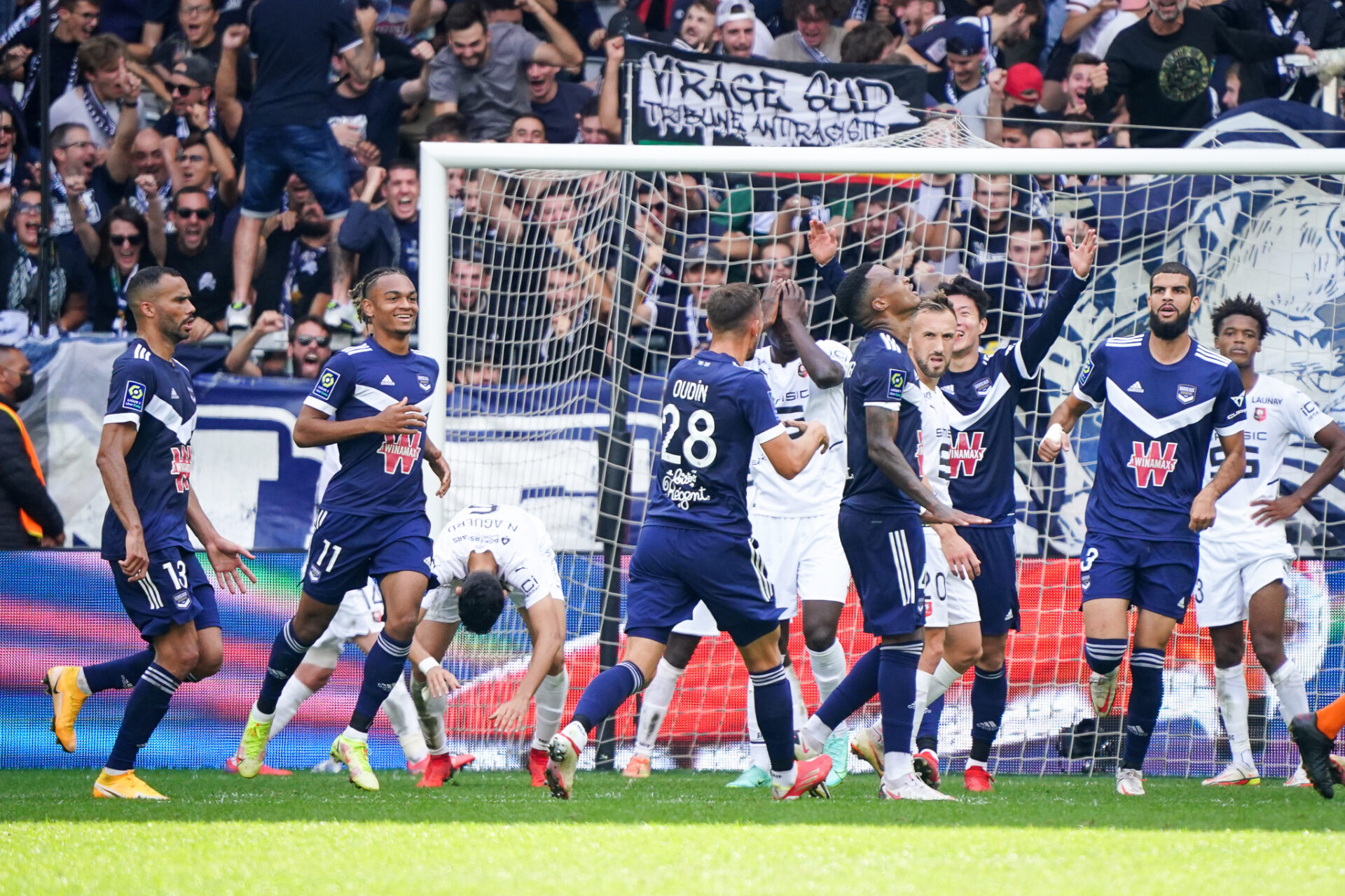 La joie girondine sur l'égalisation (iconsport)