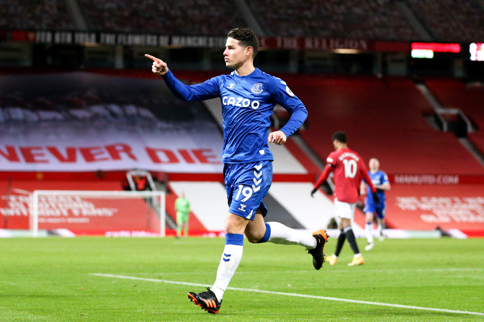 James Rodriguez sous son ancien maillot d'Everton (IconSport)