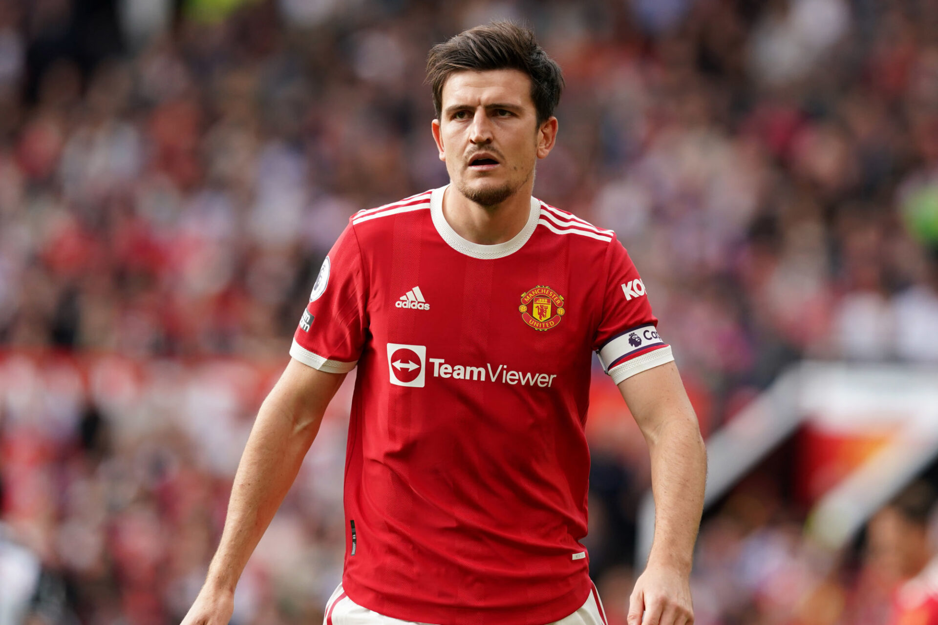 Harry Maguire s'est blessé avec Manchester United cette semaine et doit donc tirer un trait sur la sélection en octobre. Icon Sport