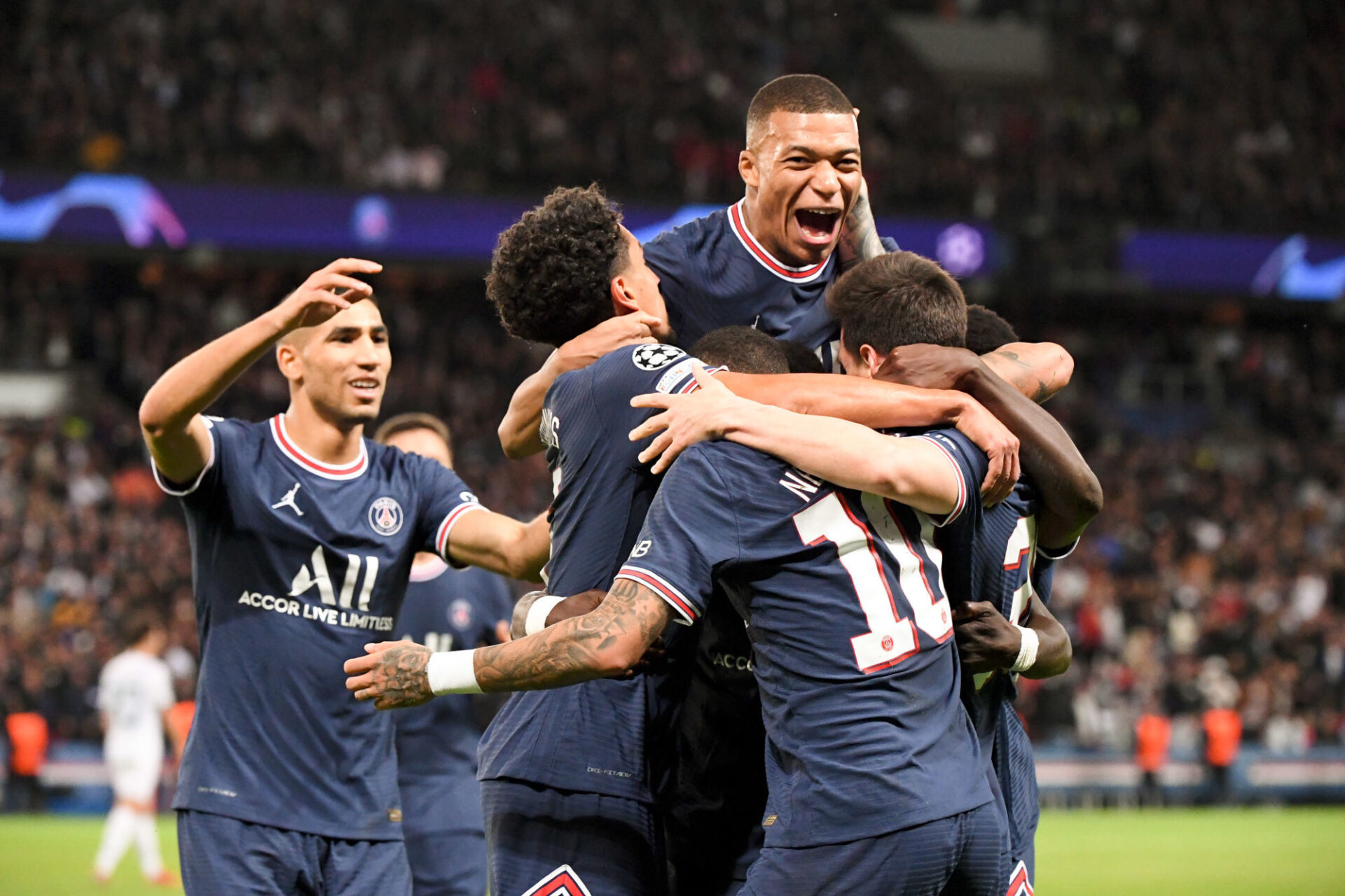 Kylian Mbappé a lié le Paris Saint-Germain contre Manchester City (2-0). Icon Sport