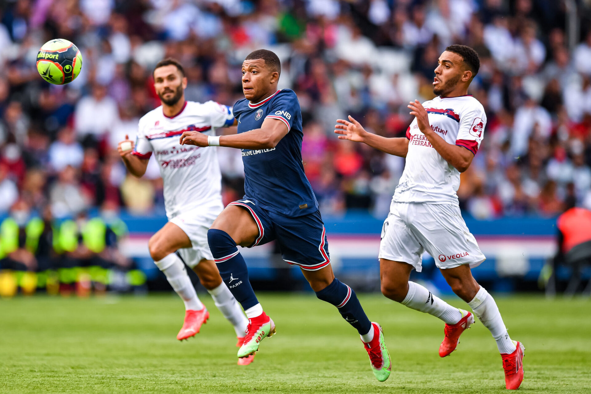 Kylian Mbappé lors de la dernière journée de Ligue 1 face à Clermont (4-0). Icon Sport