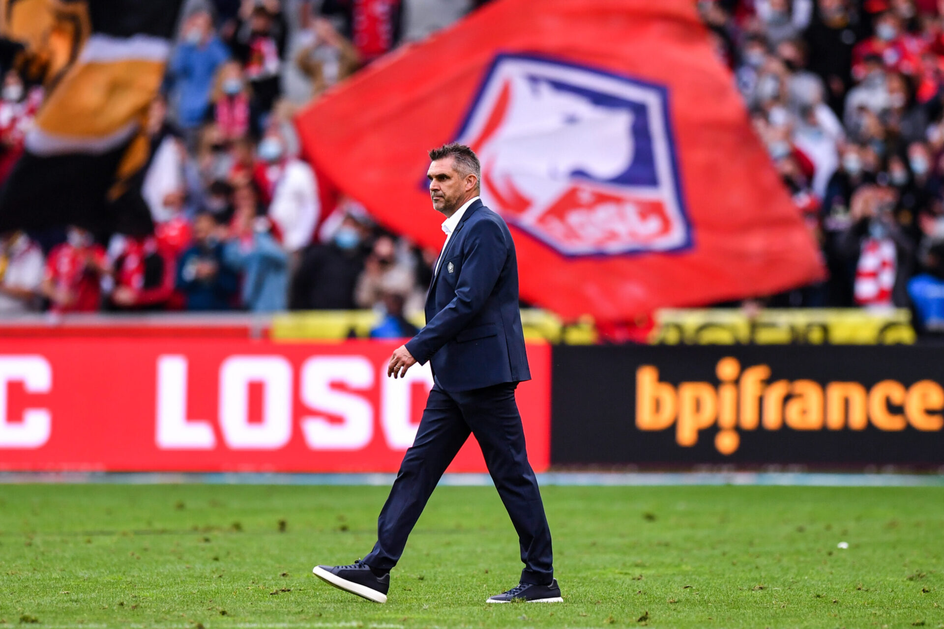 Arrivé à Lille cet été, Jocelyn Gourvennec va diriger sa première rencontre de Ligue des champions (iconsport)