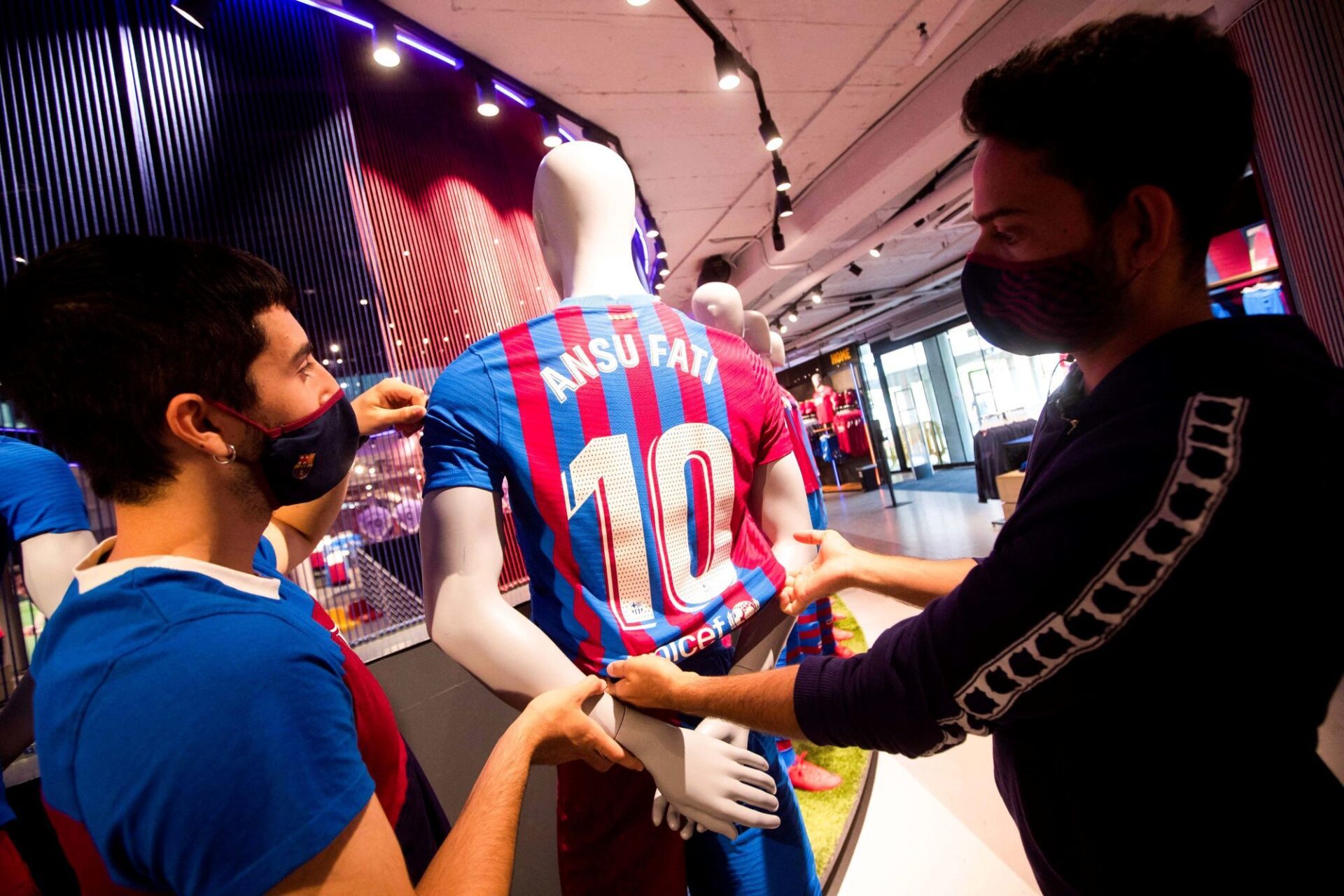 Ansu Fati va pouvoir étrenner son nouveau n°10 prochainement avec le Barça. Icon Sport