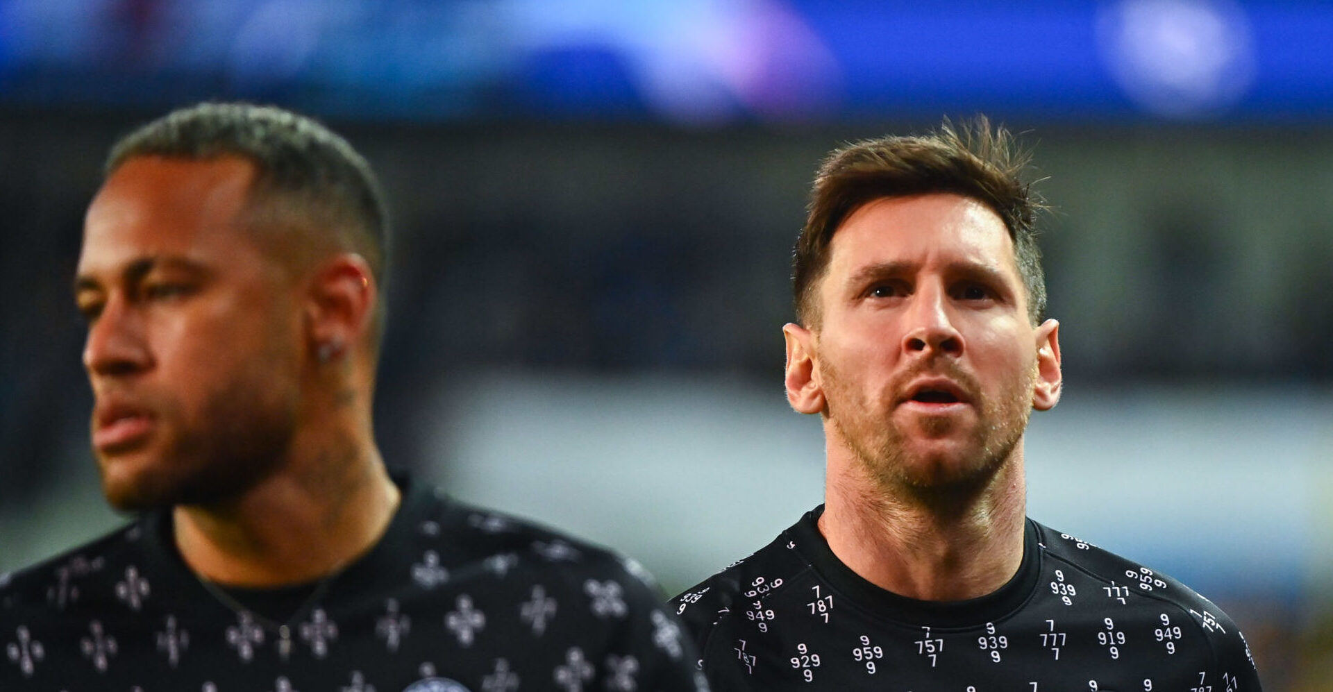 Messi à l'échauffement avant son premier match de Ligue des Champions avec le PSG (iconsport)