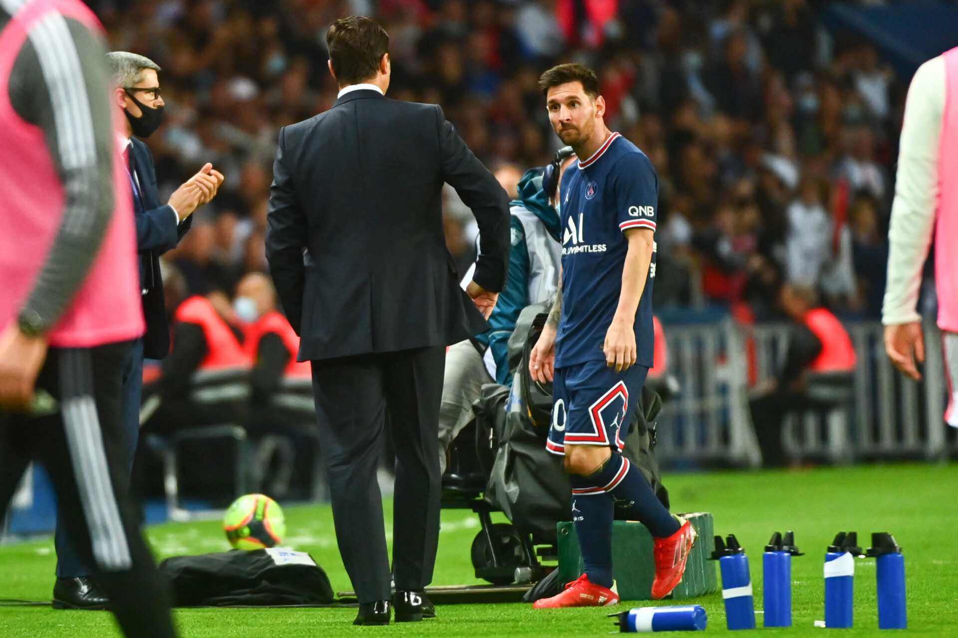 Pochettino estime que faire sortir Messi à la 76ème minute de Paris - Lyon était "la meilleure chose" à faire (iconsport)