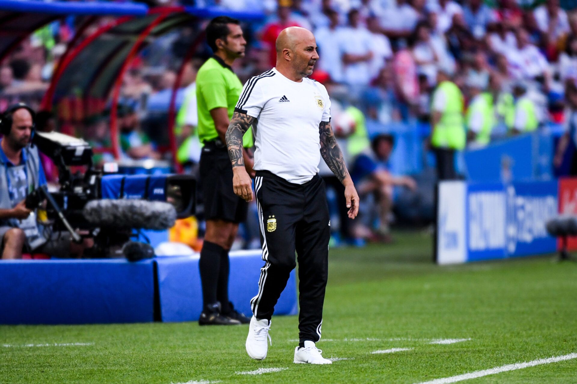 Jorge Sampaoli lors de la Coupe du Monde 2018 (IconSport) Jorge Sampaoli lors de la Coupe du Monde 2018 (IconSport)