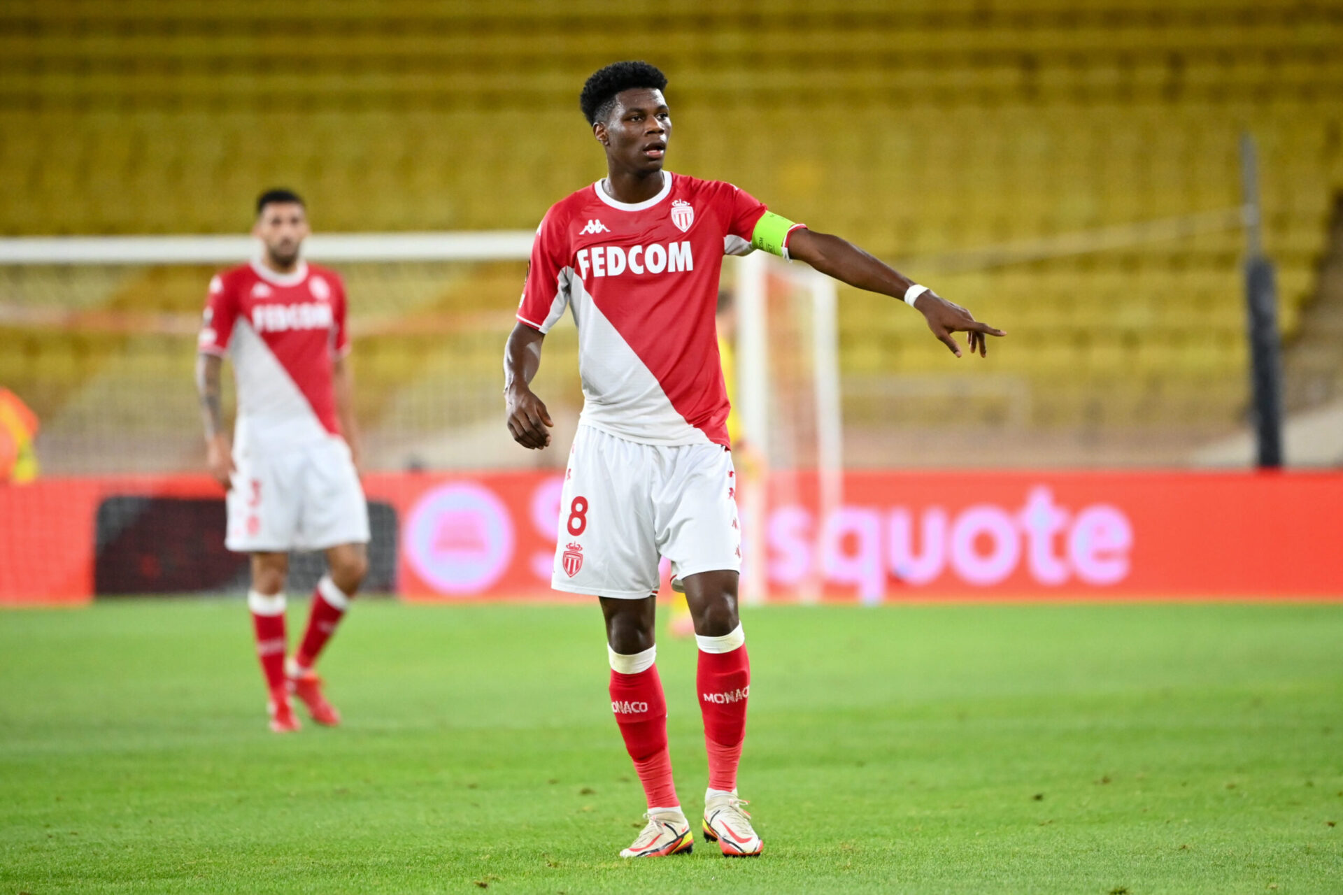 Aurélien Tchouaméni devrait être au cœur du 3-4-3 de Monaco ce soir contre la Real Sociedad (iconsport)