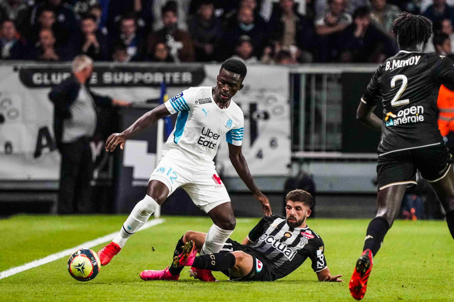 Buteur face à Rennes et Monaco, Dieng n'a pas trouvé la clé du coffre angevin (iconsport)