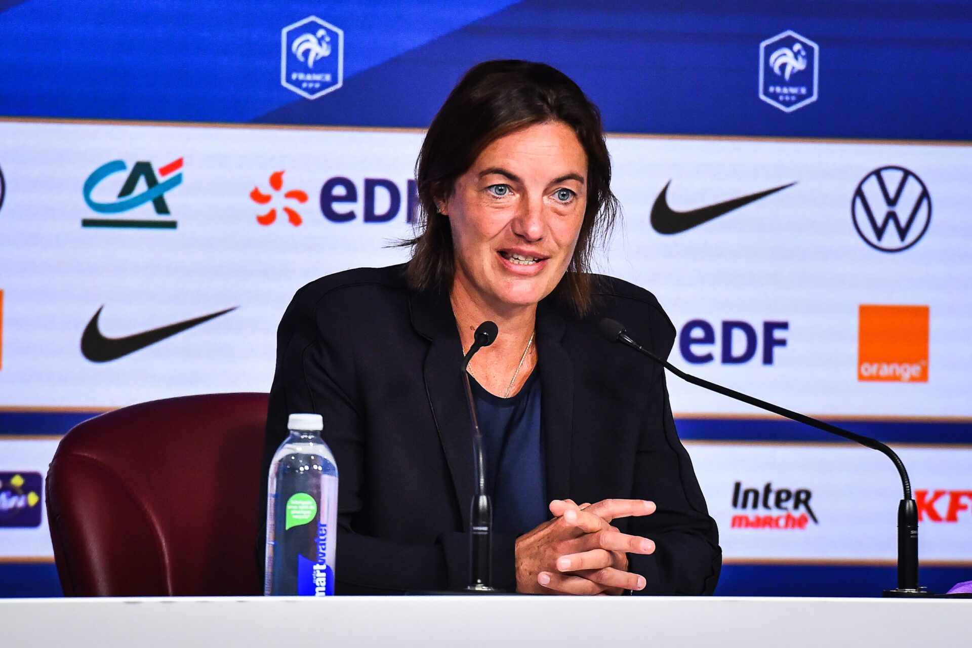 Corinne Diacre, la s&eacute;lectionneuse de l'Equipe de France f&eacute;minine (Icon Sport)