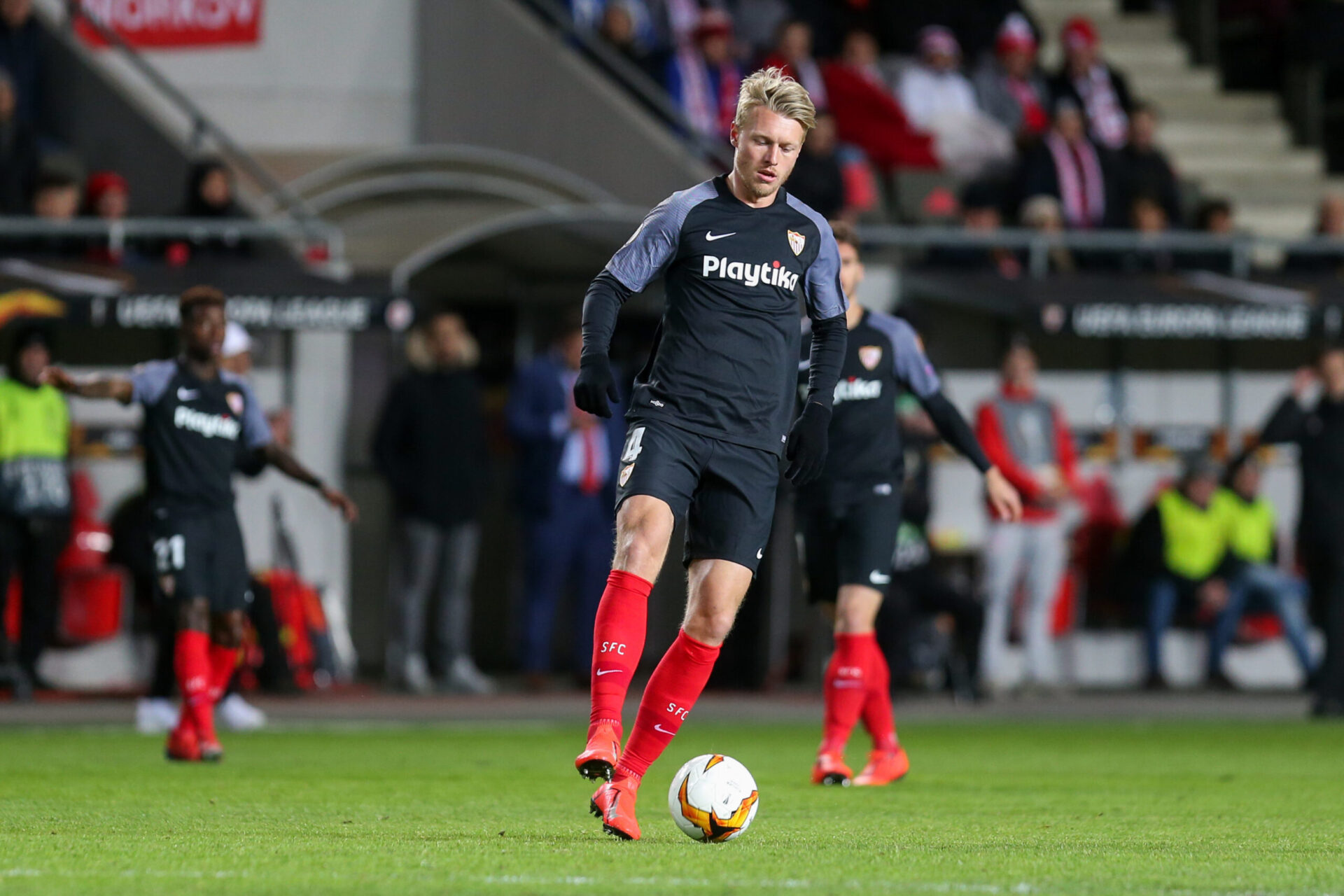 Simon Kjær portant le maillot du Séville FC (Icon Sport)