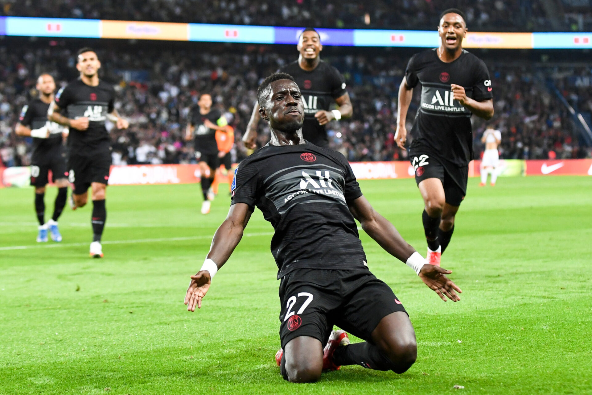 La joie d'Idrissa Gueye sur son but (iconsport)