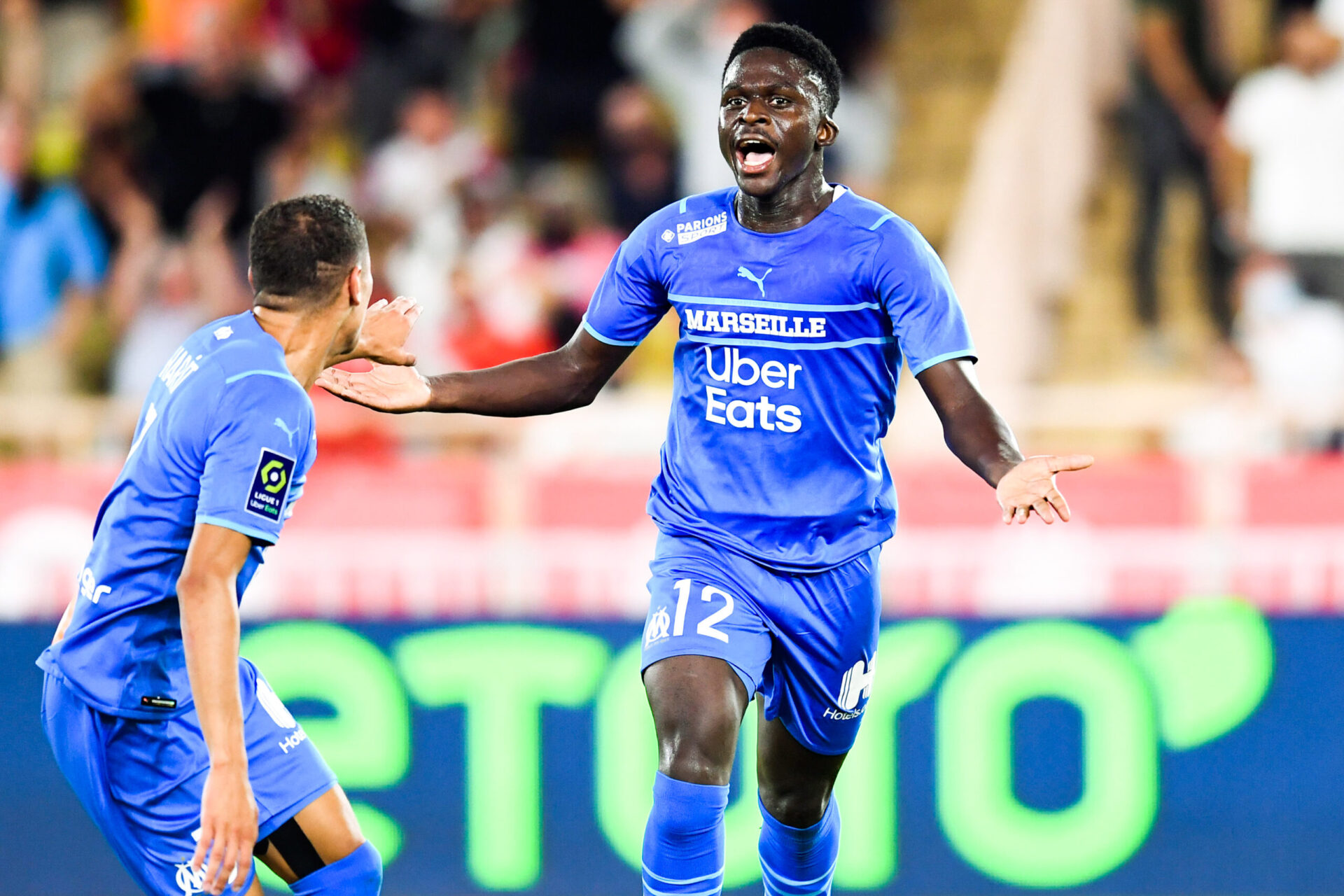 La joie de Bamba Dieng après son but à la 37e (IconSport)