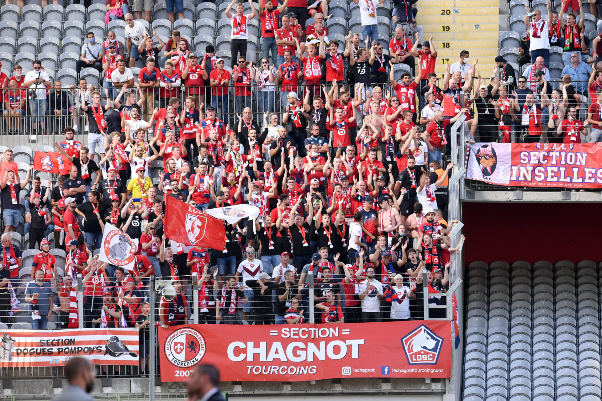 Les supporters lillois ne pourront pas se rendre à Strasbourg le 25 septembre prochain (iconsport)