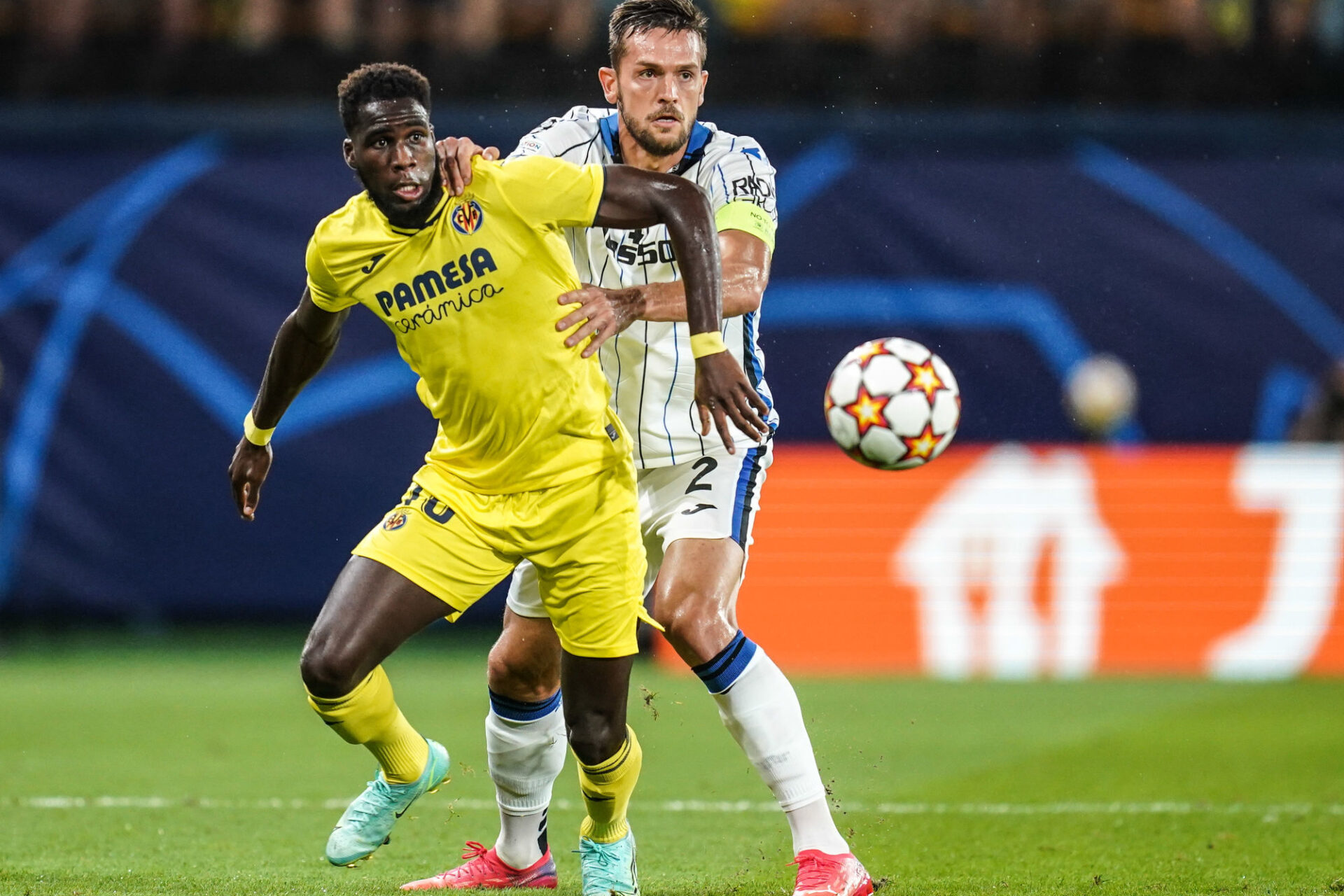 L'ancien attaquant de Reims Boulaye Dia était titulaire avec Villarreal lors du match nul disputé contre l'Atalanta (2-2). Icon Sport