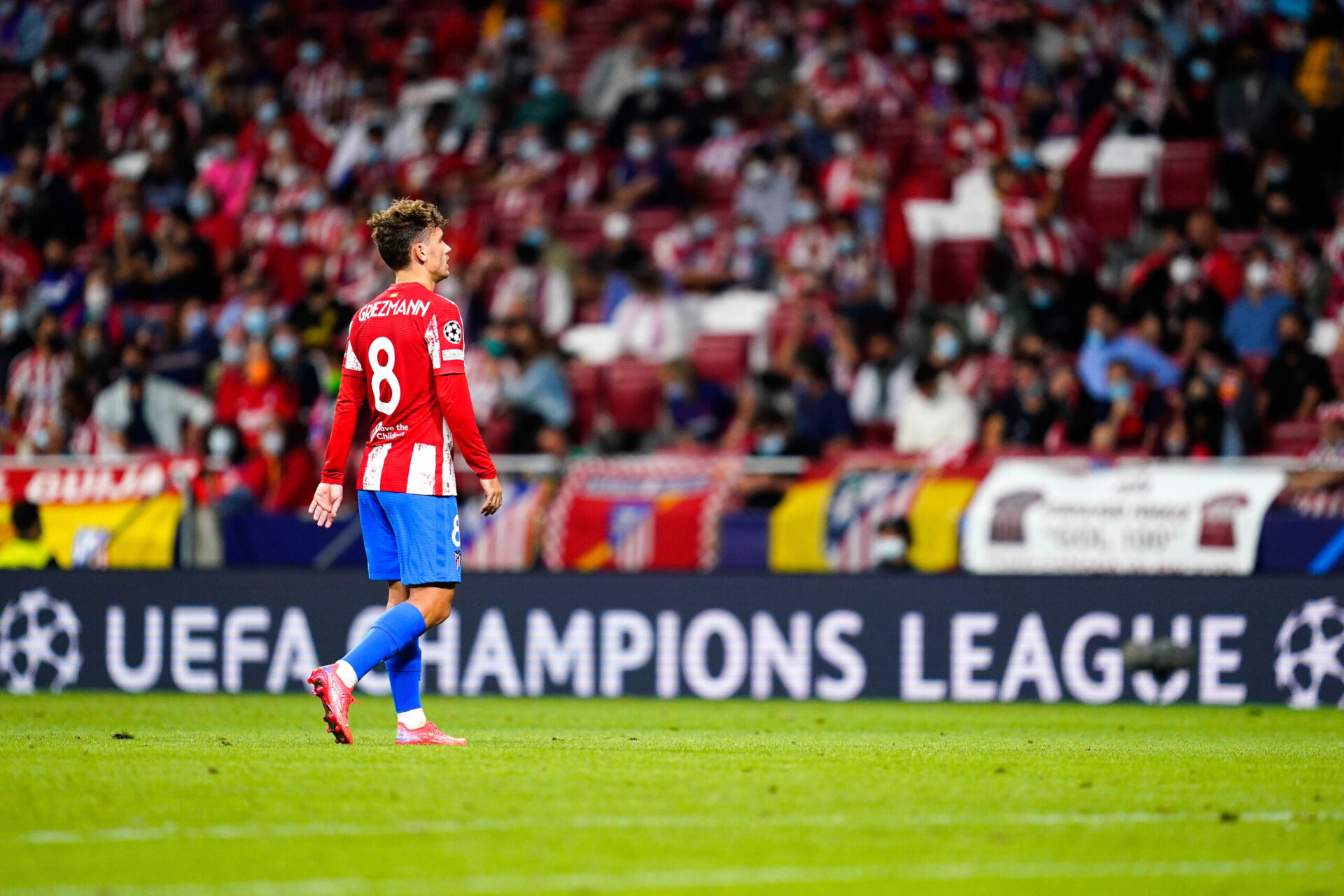 Antoine Griezmann disputait hier, mercredi 16 septembre 2021, son premier match au Wanda-Metropolitano depuis son retour à l'Atlético (IconSport)