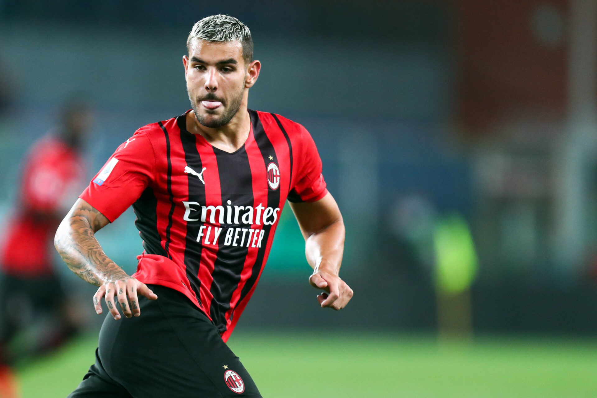 Theo Hernandez avec l'AC Milan. Icon Sport