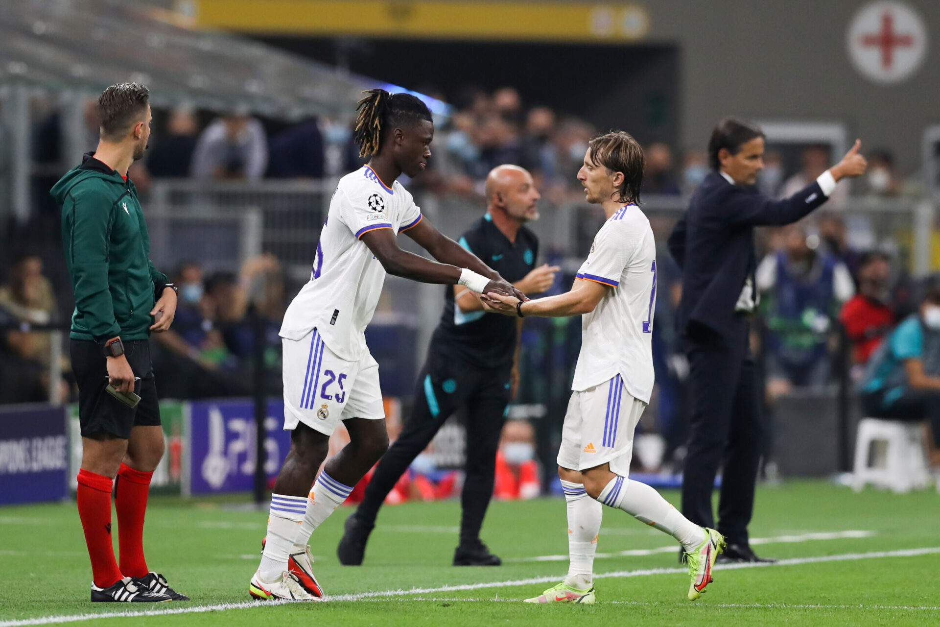 À Giuseppe Meazza, Eduardo Camavinga est entré à la place de Luka Modrić à la 80e minute de jeu (iconsport)