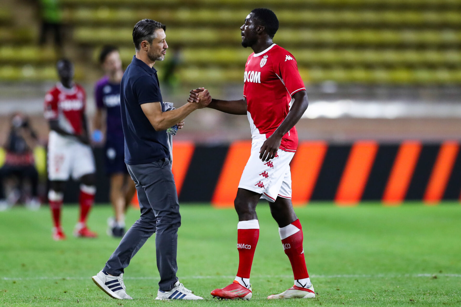 Niko Kovač veut que ses joueurs, ici Youssouf Fofana, jouent avec "style" contre Saint-Etienne. Icon Sport