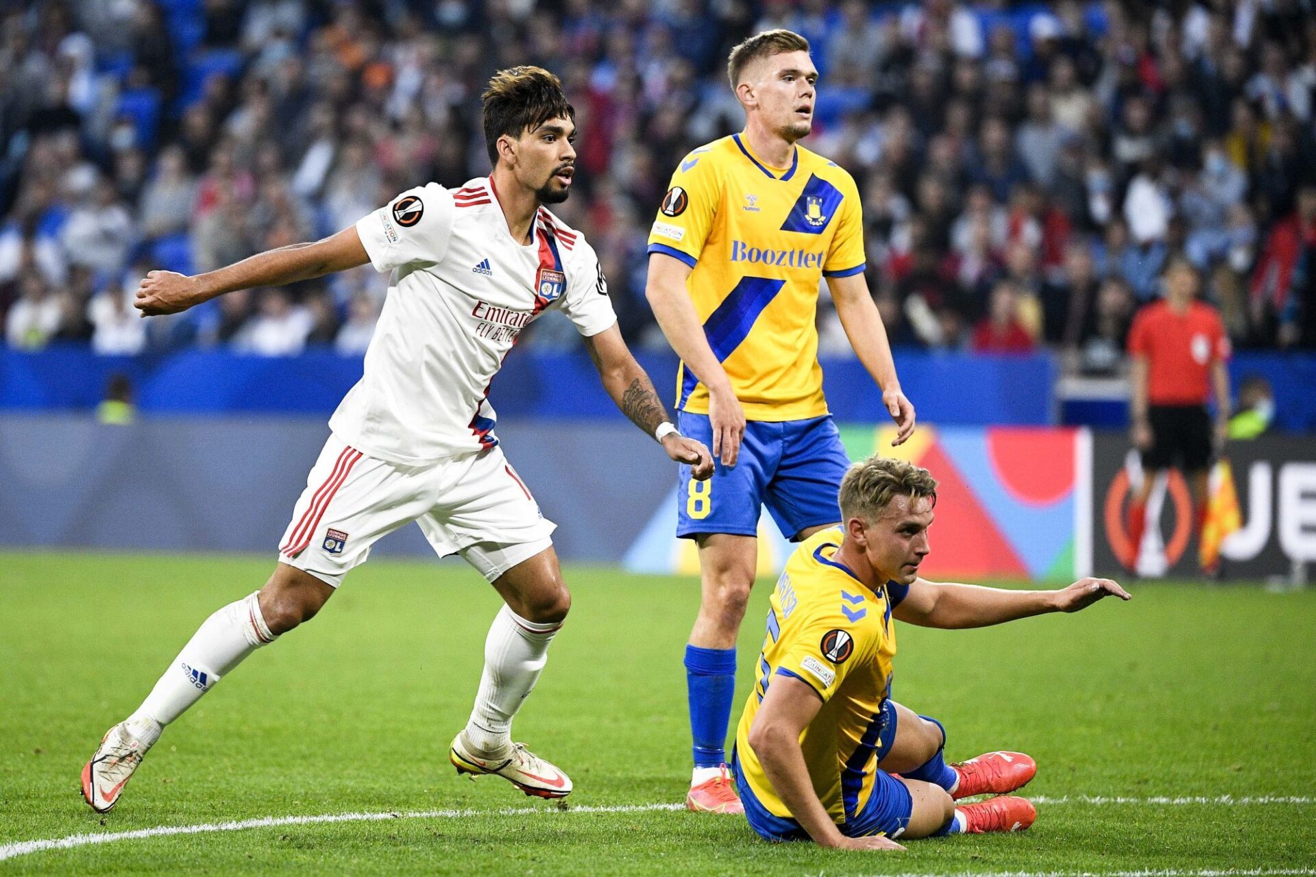 Lucas Paqueta a été intéressant en position d'avant-centre contre Brondby, mais il n'a pas réussi à marquer malgré une frappe sur le poteau (26e). Icon Sport