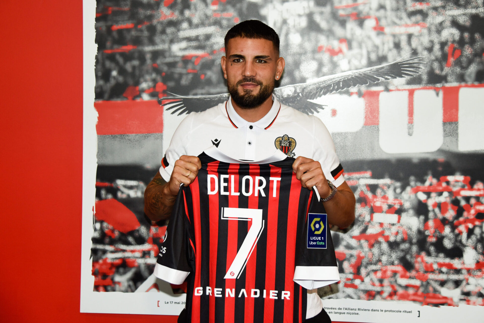 Andy Delort portera le numéro 7 à l'OGC Nice. Icon Sport