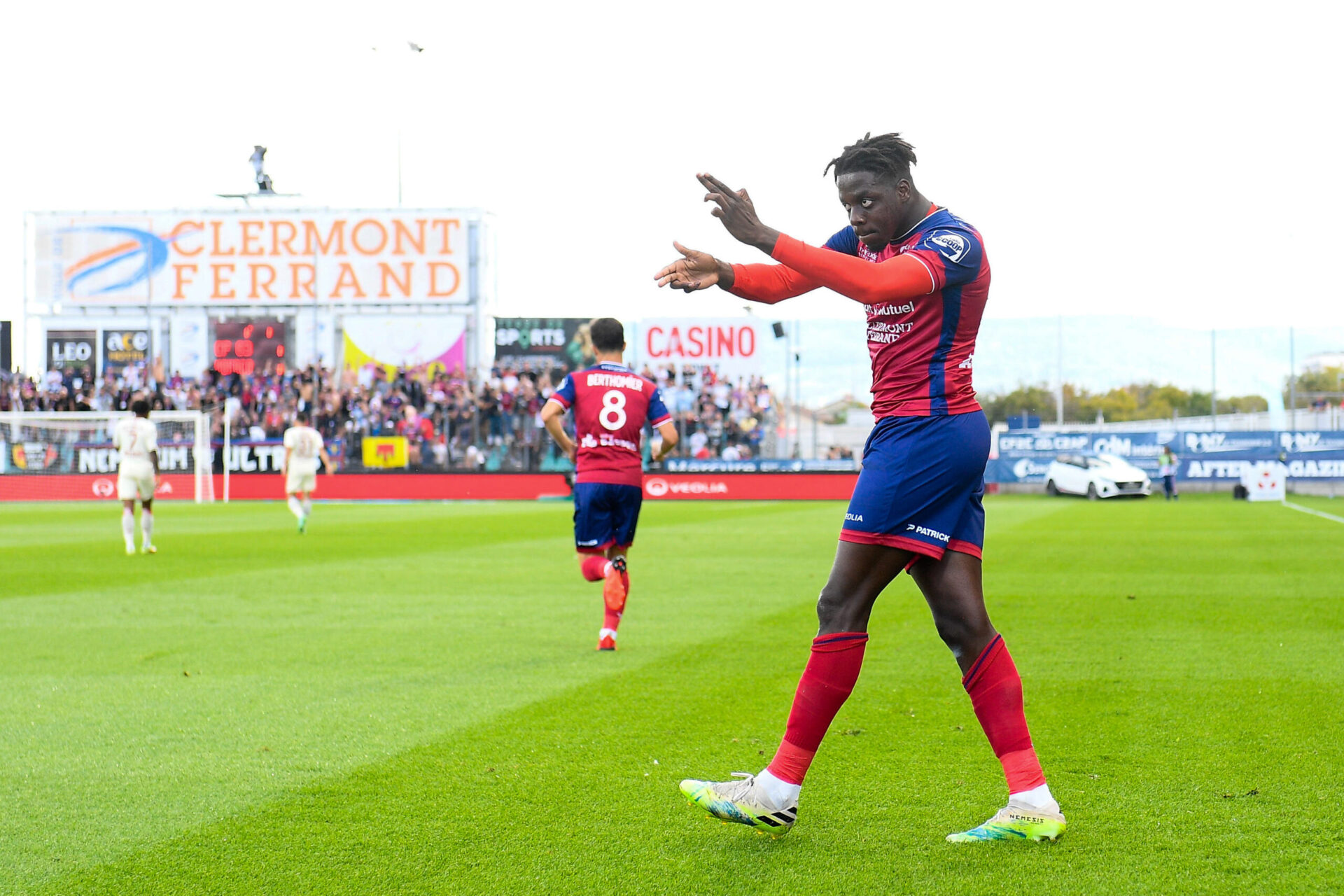 Mohamed Bayo a inscrit son quatrième but de la saison avec le Clermont Foot, contre l'AS Monaco. Icon Sport