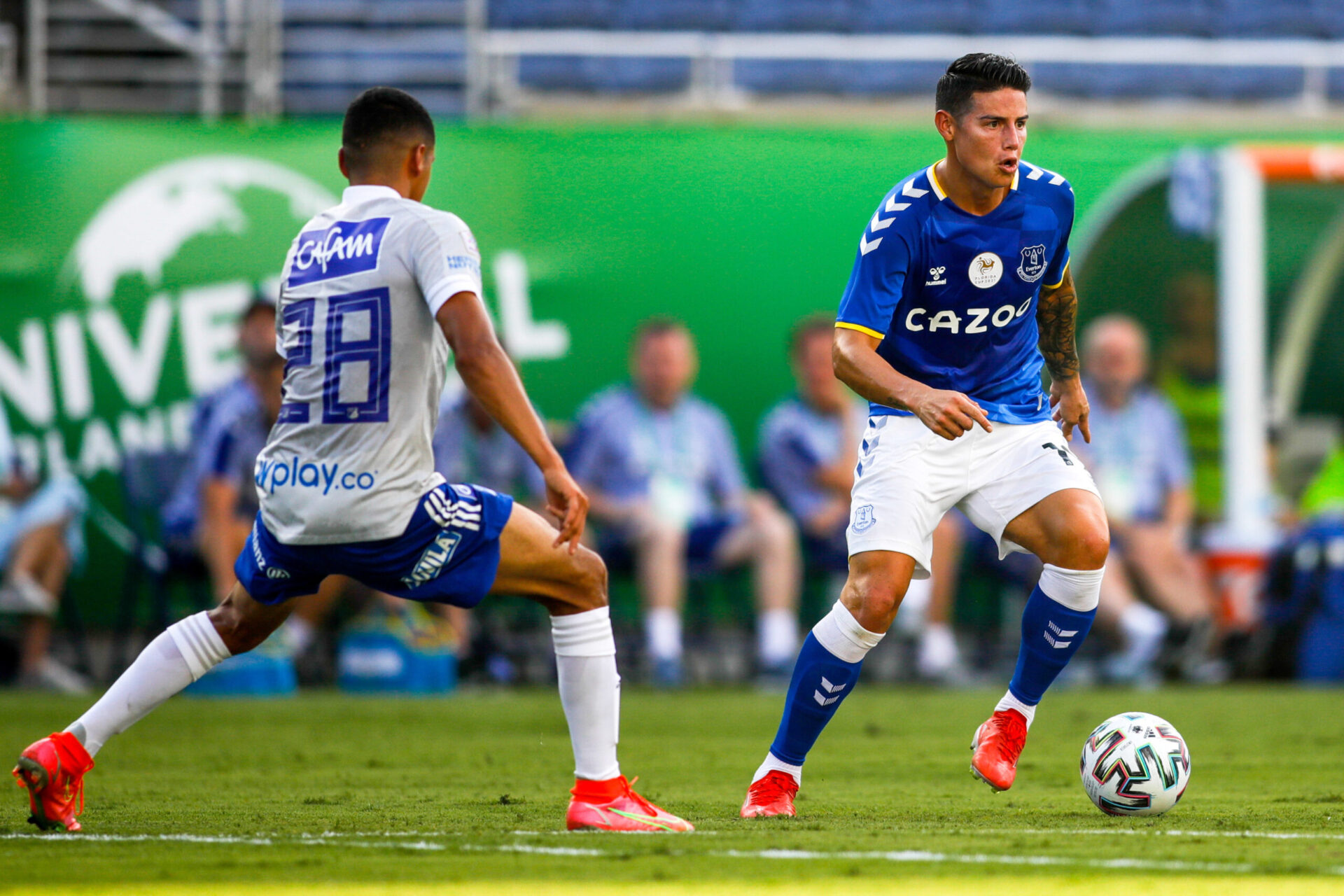 Seulement utilisé en préparation cet été, James Rodriguez n'a plus joué en match officiel avec Everton depuis le mois de mai (iconsport)