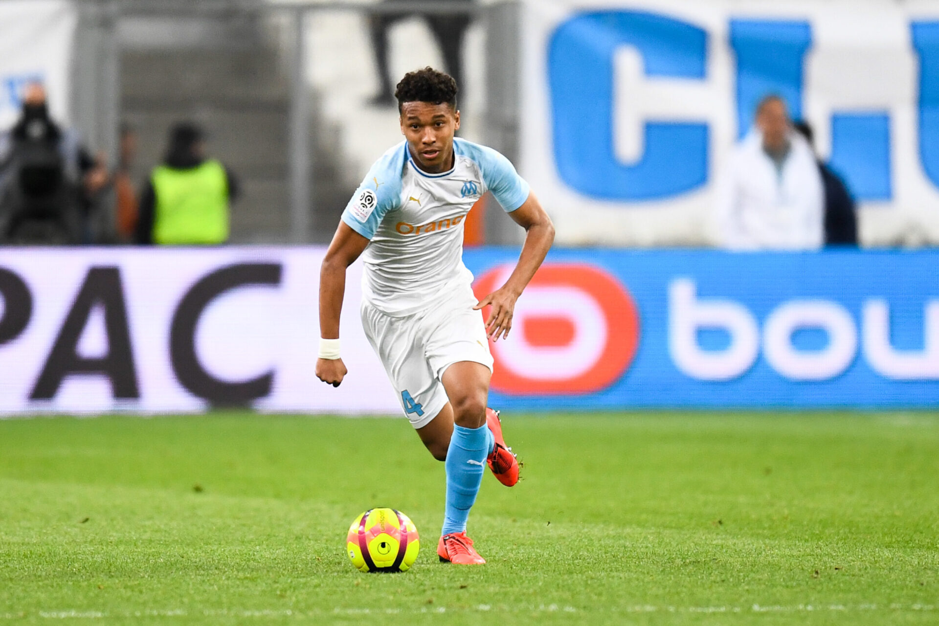 Boubacar Kamara commençant sa carrière de footballeur en Ligue 1 avec les Marseillais (Icon Sport)