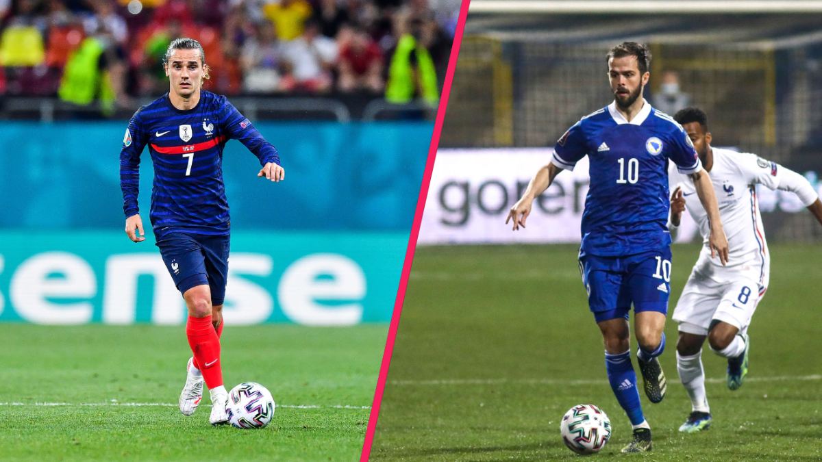L'&eacute;quipe de France d'Antoine Griezmann tentera d'accentuer son avance en t&ecirc;te du groupe D face &agrave; la Bosnie de Miralem Pjanic. Icon Sport