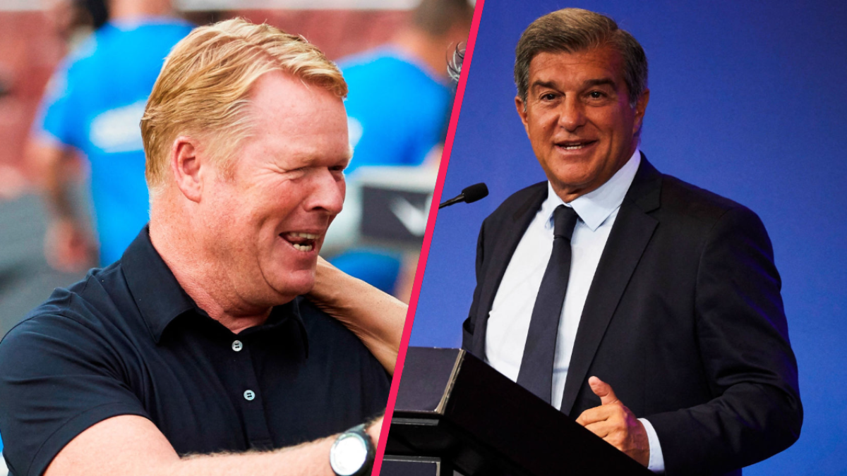 Ronald Koeman et Joan Laporta entretiennent aujourd'hui une "bonne relation" , comme l'a confié l'entraîneur du Barça. icon SPORT