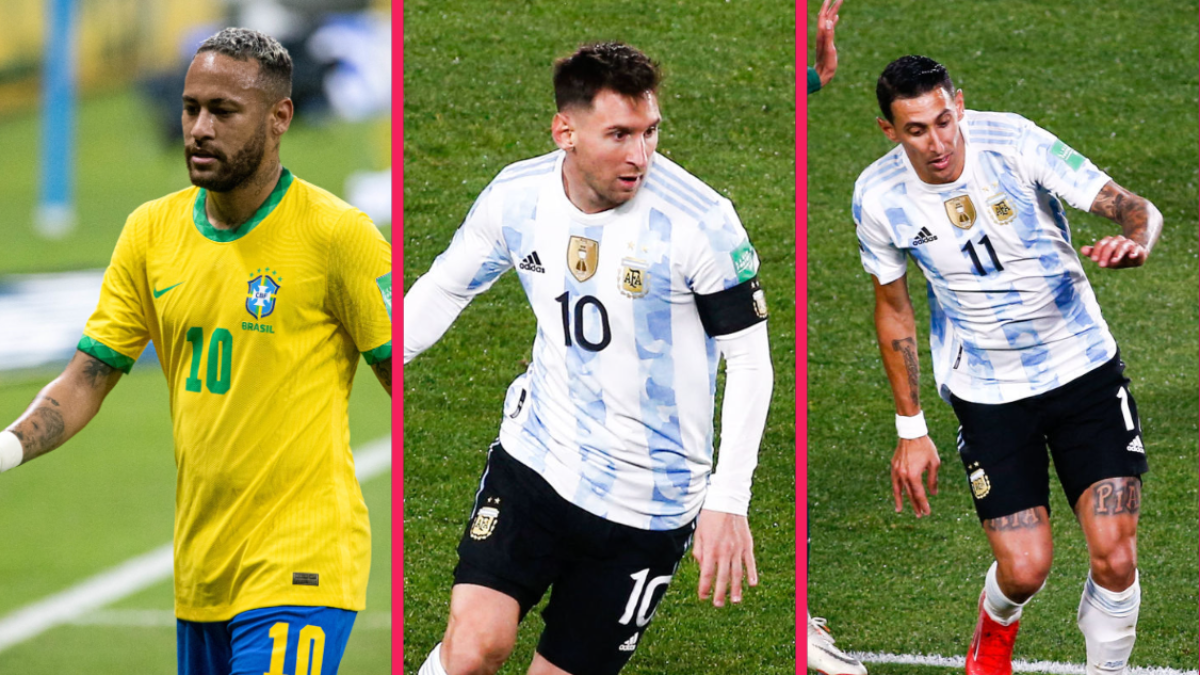 Neymar, Lionel Messi et Ángel Di María étaient sur le pont avec leur sélection, dans la nuit du jeudi 9 septembre. Icon Sport