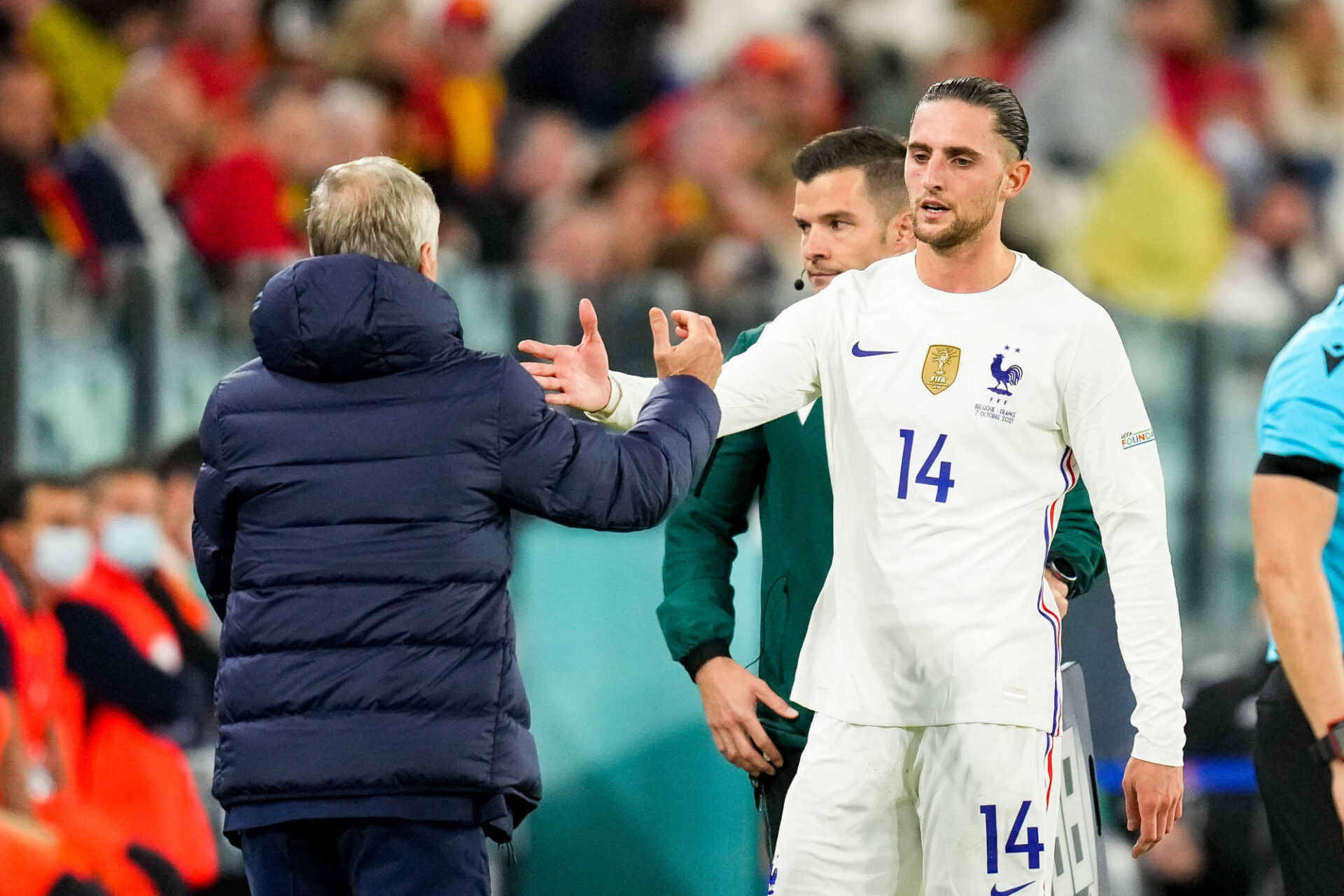 Didier Deschamps ne pourra pas compter sur Adrien Rabiot en finale contre l'Espagne. Icon Sport
