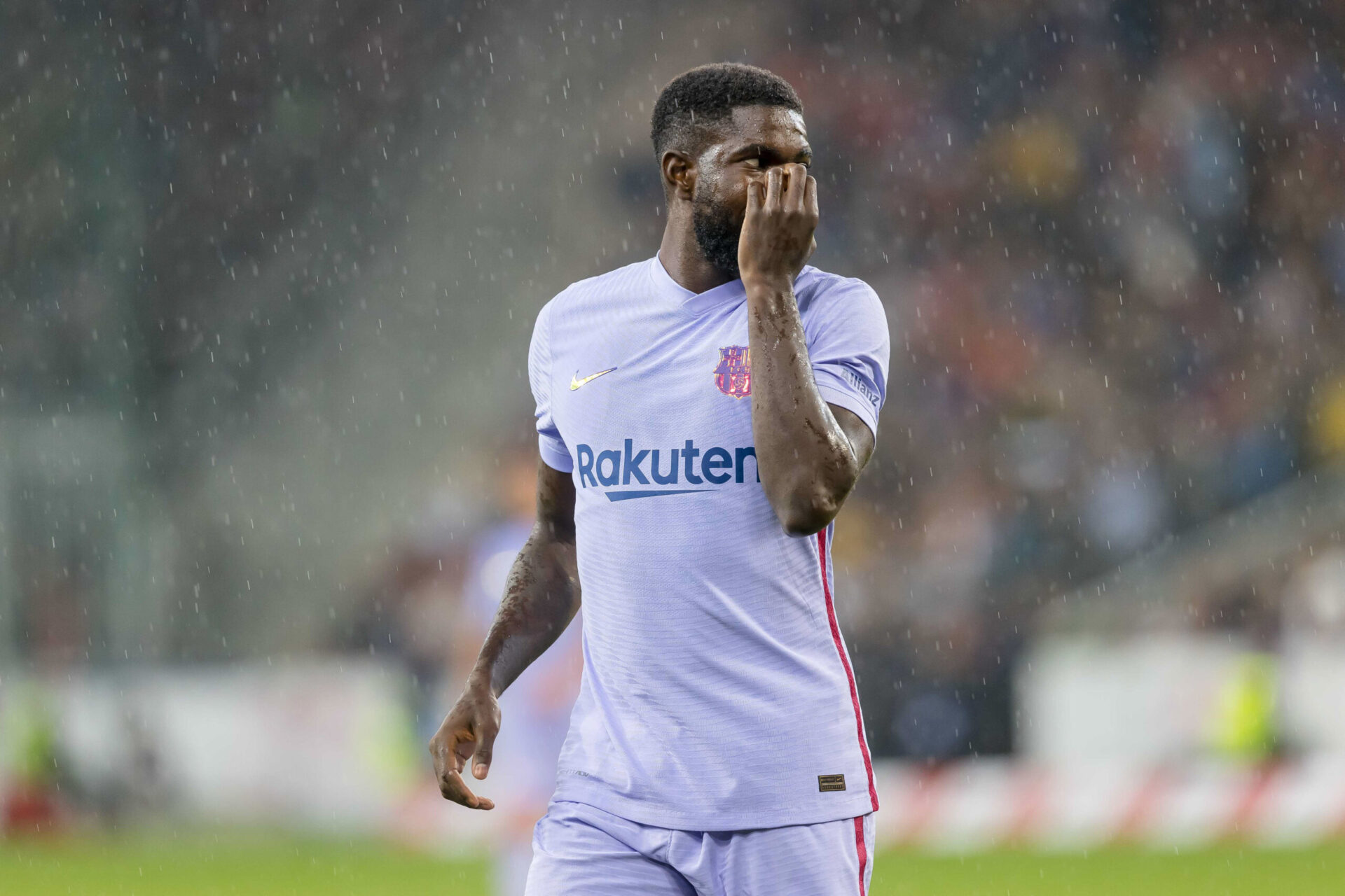 Samuel Umtiti sous le maillot du Bar&ccedil;a (iconsport)