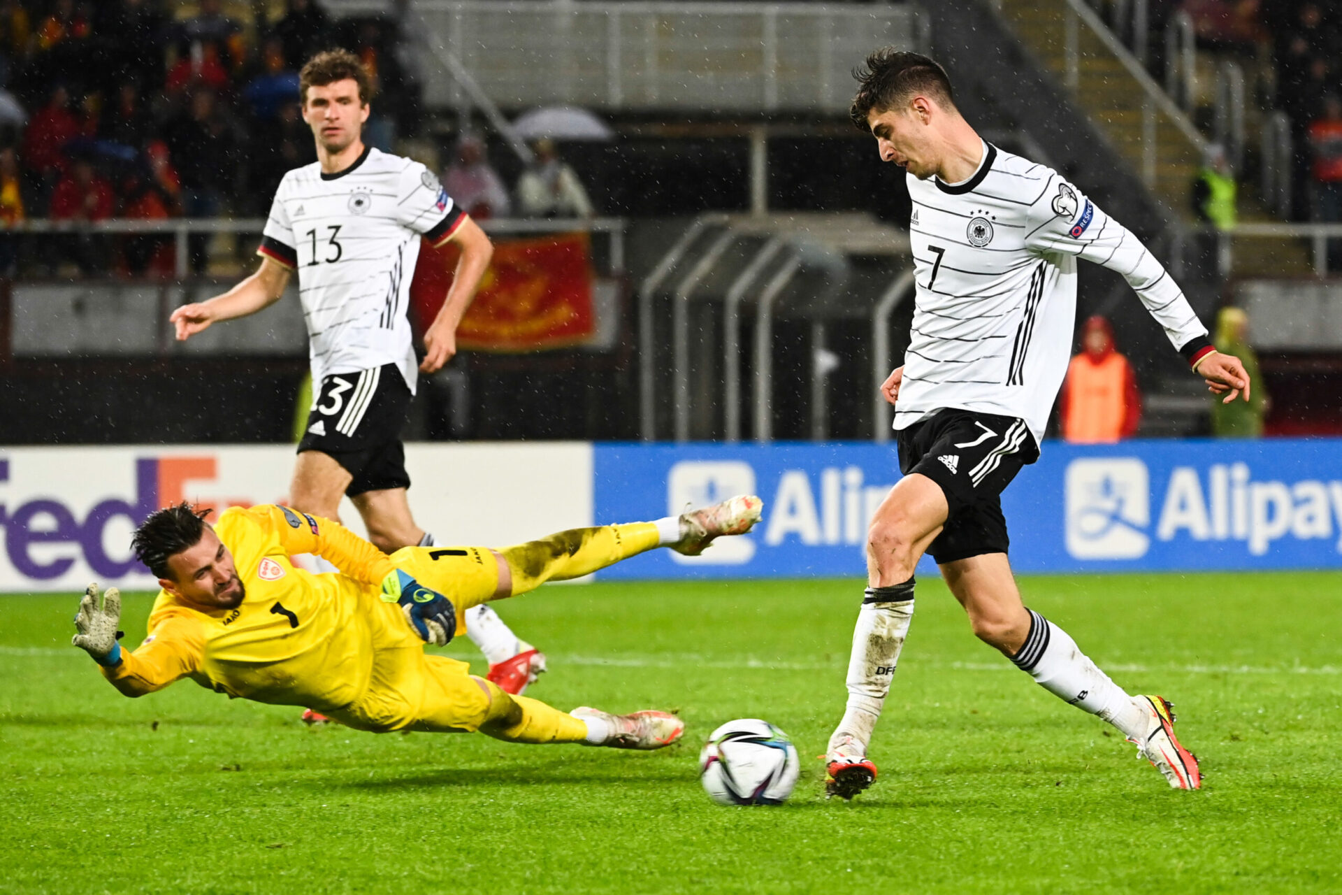 En Macédoine du Nord, Kai Havertz a ouvert le score pour l'Allemagne (iconsport)