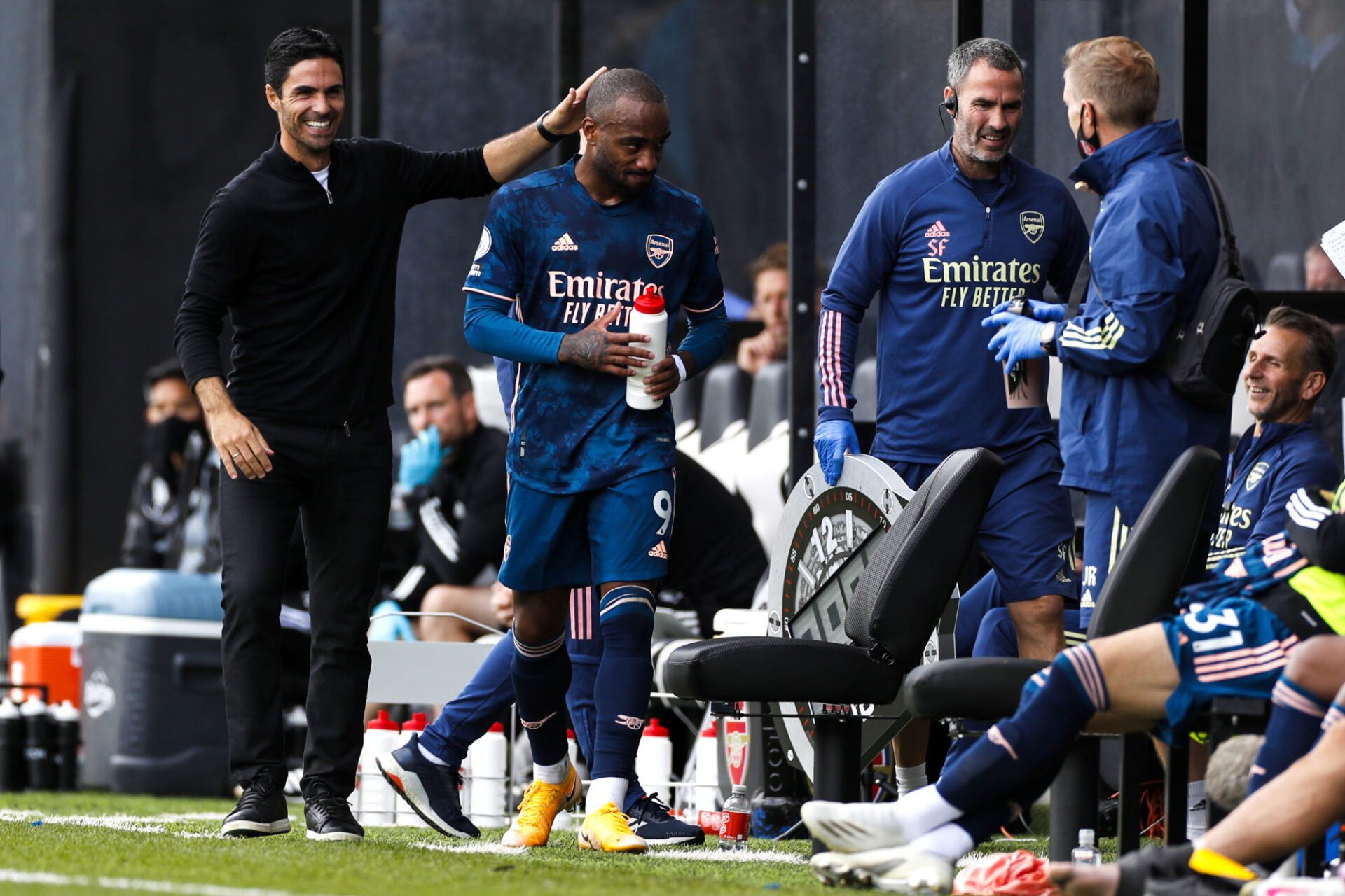 Mikel Arteta a assur&eacute; qu'il appr&eacute;ciait beaucoup l'implication d'Alexandre Lacazette. Icon Sport