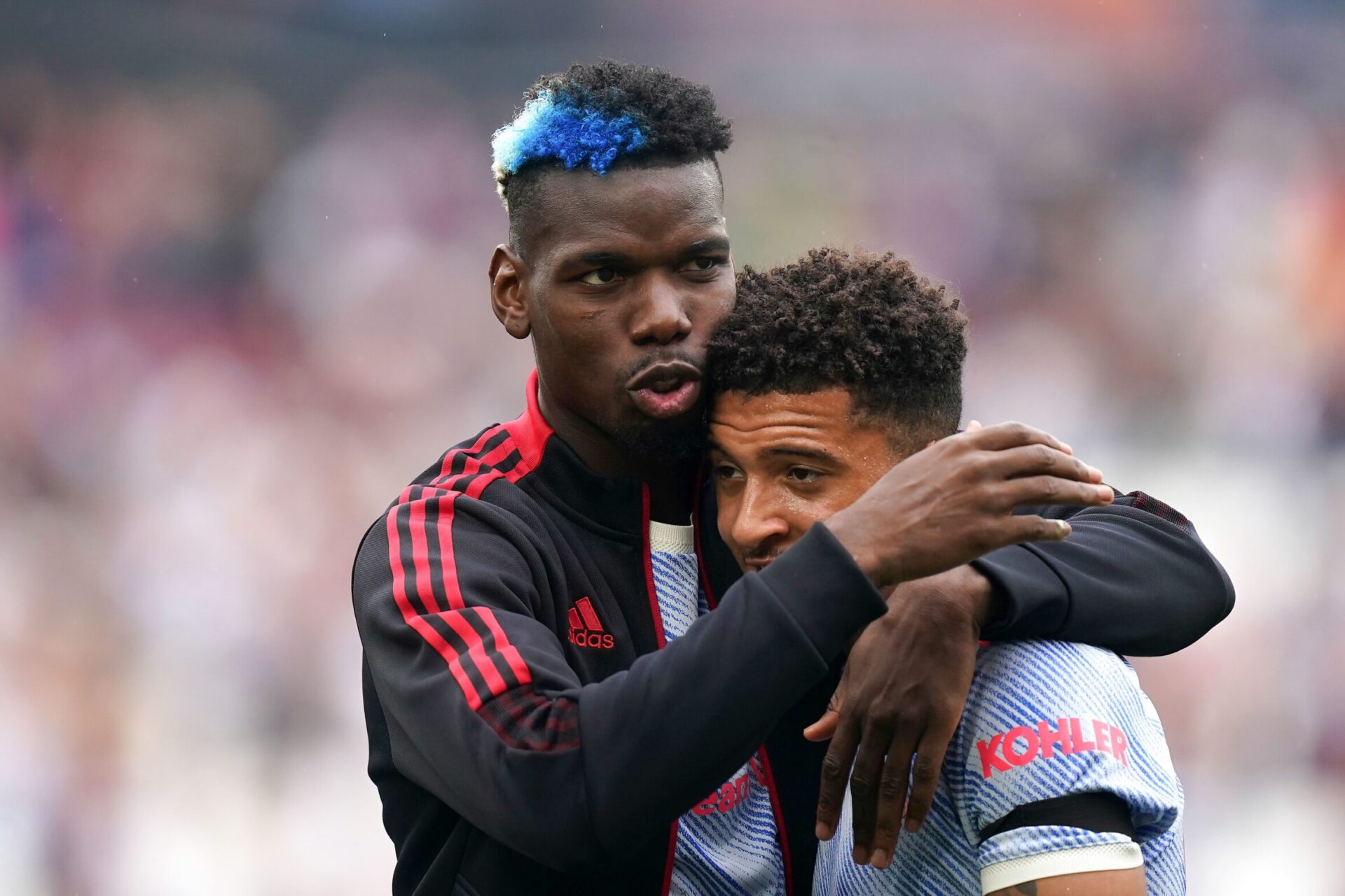 En plus de celles de Varane et Ronaldo, l'arrivée de Jadon Sancho serait l'une des raisons pour lesquelles Pogba voudrait signer un nouveau contrat à United (iconsport)