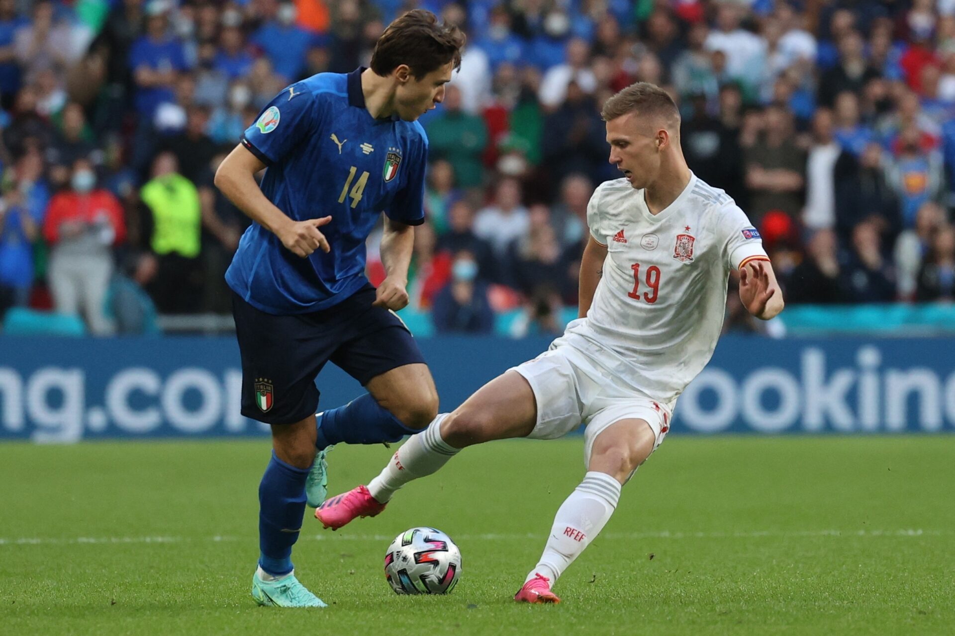 Trois mois après leur affrontement à l'Euro, l'Italie et l'Espagne se feront face pour une place en finale de Ligue des nations (iconsport)