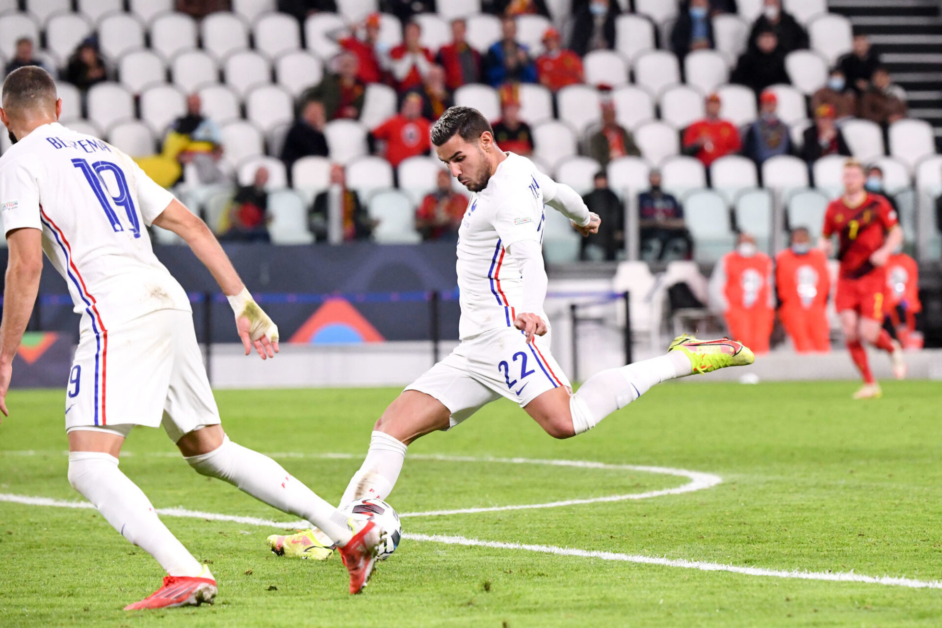Theo Hernandez a raconté son but décisif contre la Belgique. Icon Sport